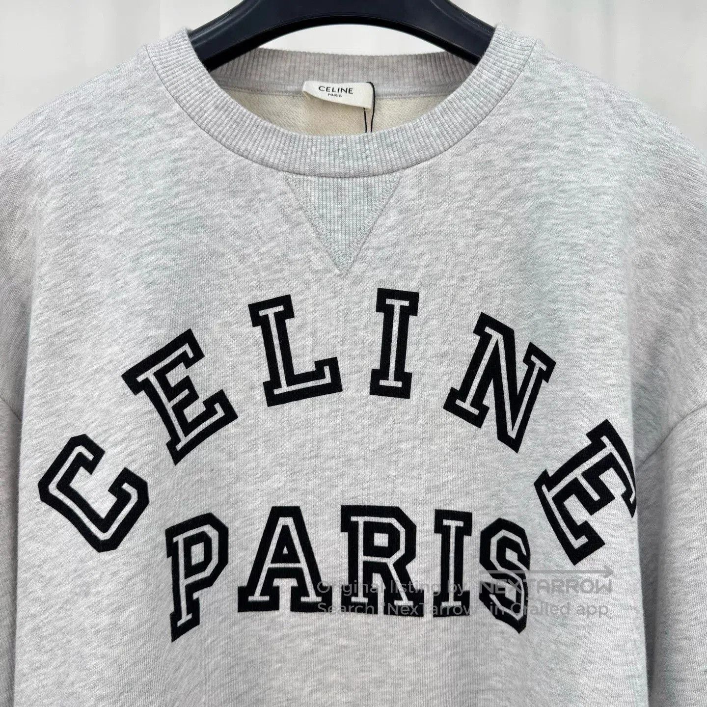 Celine celine short letter print crop sweatshirt. Size S / US 4 / IT 40 - 3 Thumbnail