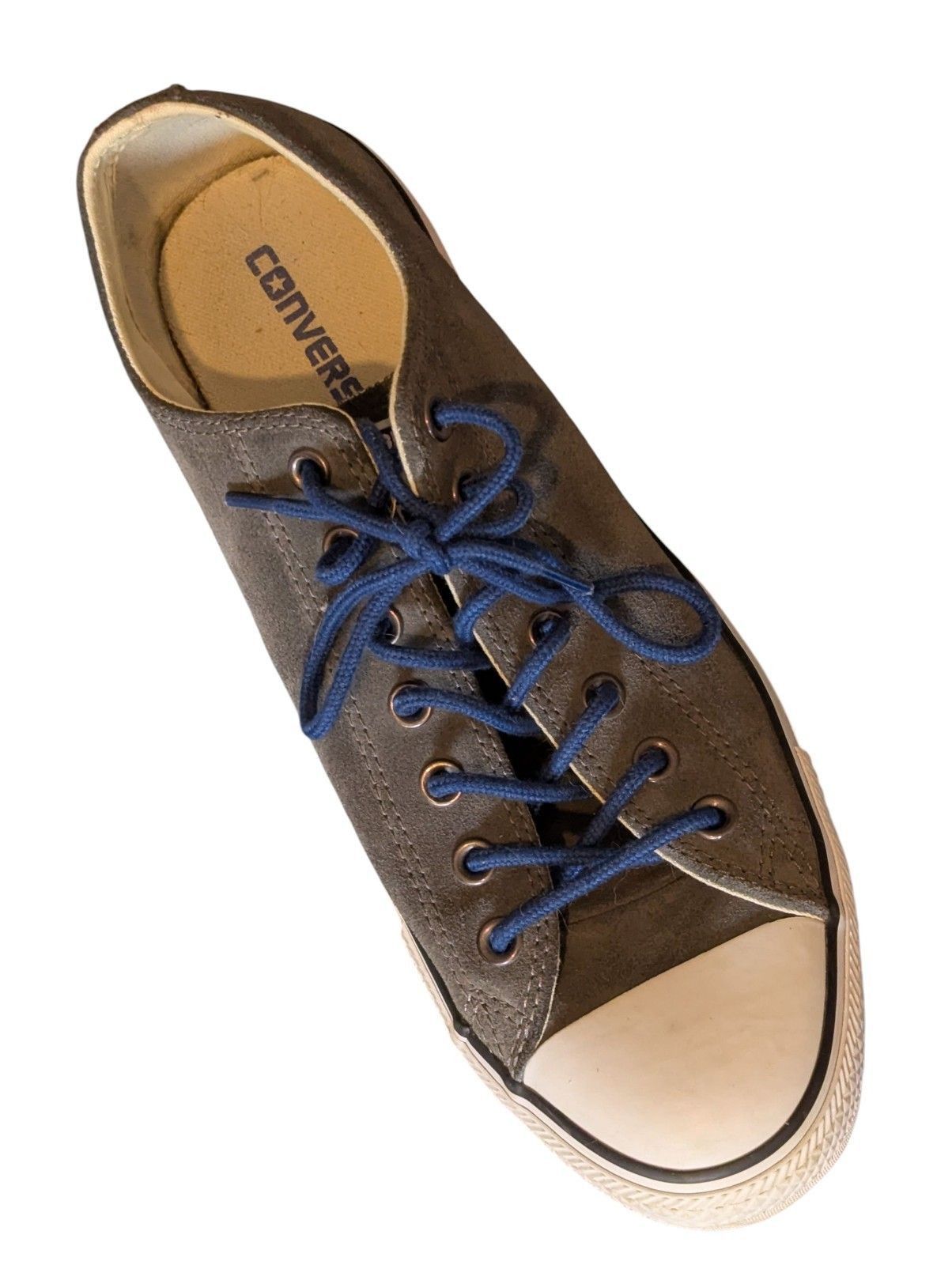 Converse Converse All Star Gray Leather Upper Low Top Shoes Men 10 Size US 10 / EU 43 - 4 Thumbnail