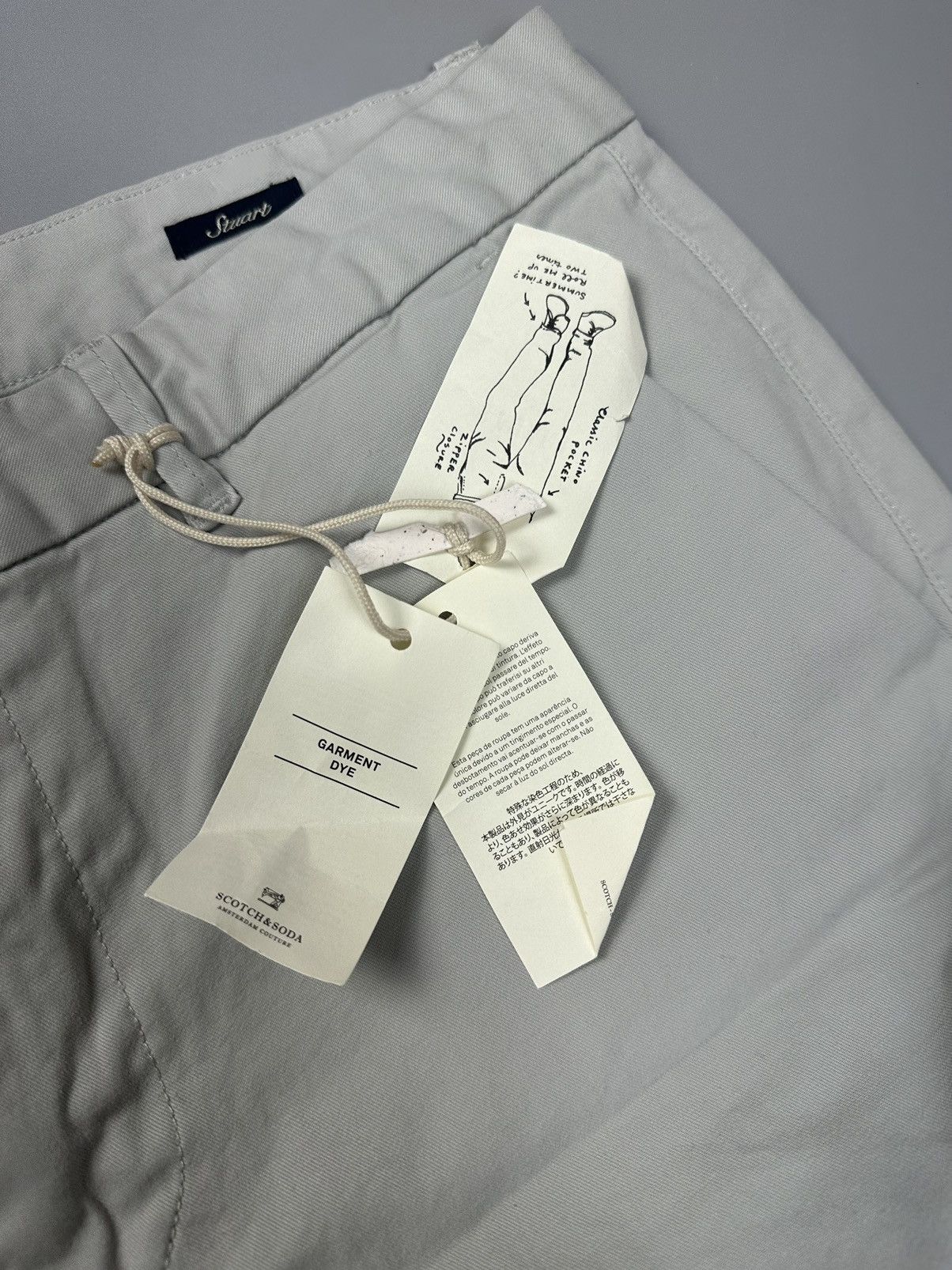 Scotch & Soda Scotch&Soda Light Gray Formal Chinos Size US 30 / EU 46 - 4 Thumbnail