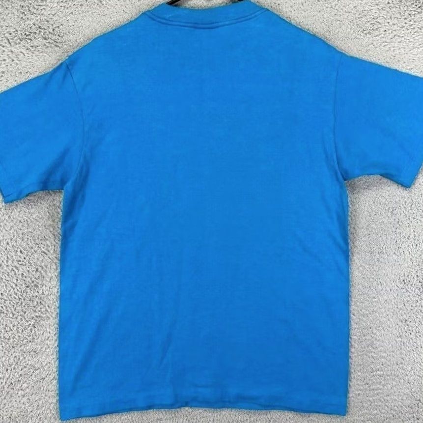 Vintage VINTAGE Peacock T-Shirt Mens Large Blue Still Perfect After 50 Yrs Made In USA Shirt Mens L Blue Graphic Print USA 50th Birthday Vintage Tee Size US L / EU 52-54 / 3 - 2 Thumbnail
