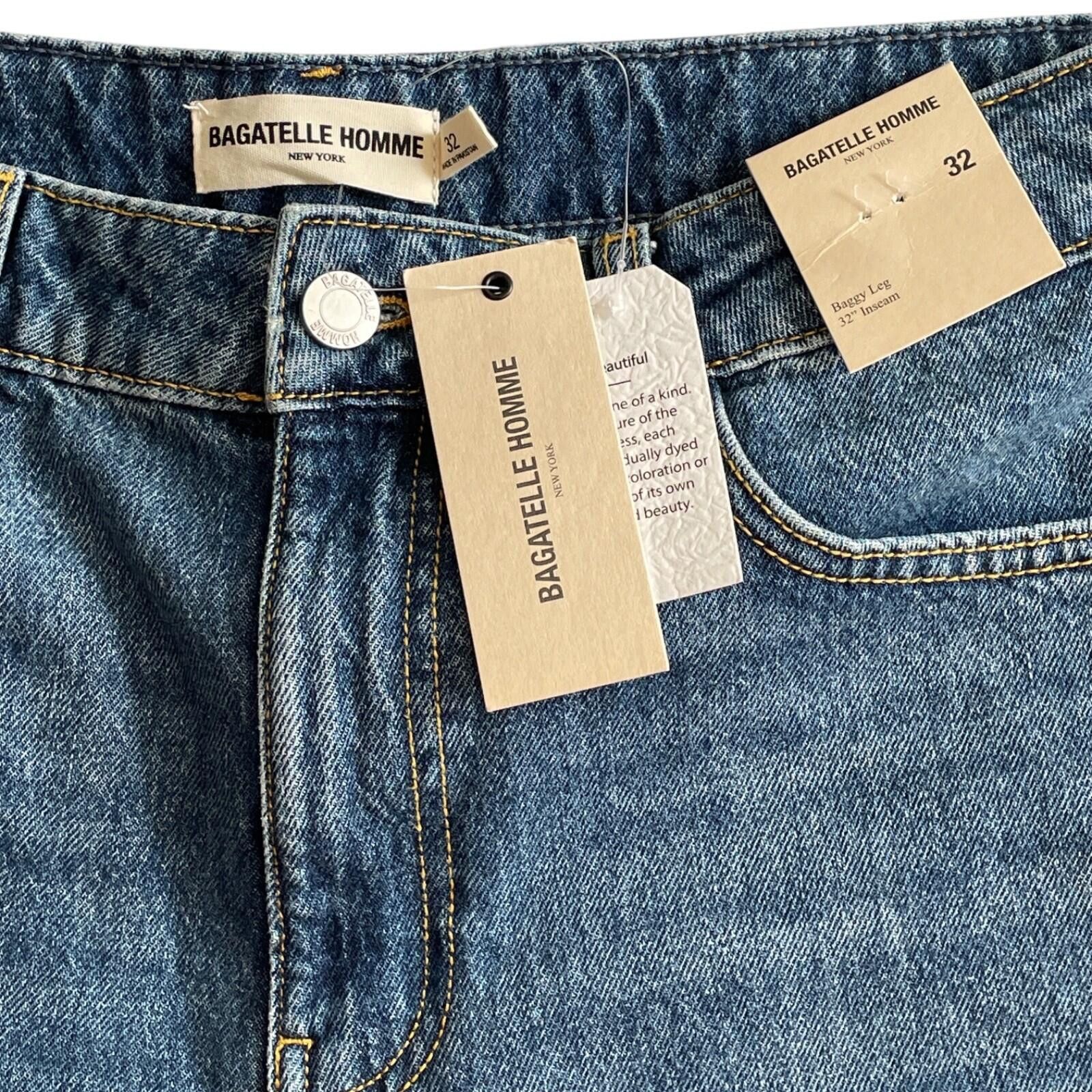 Other NWT Bagatelle Homme Jeans Mens 32x32 Baggy Leg Denim Size US 32 / EU 48 - 5 Thumbnail