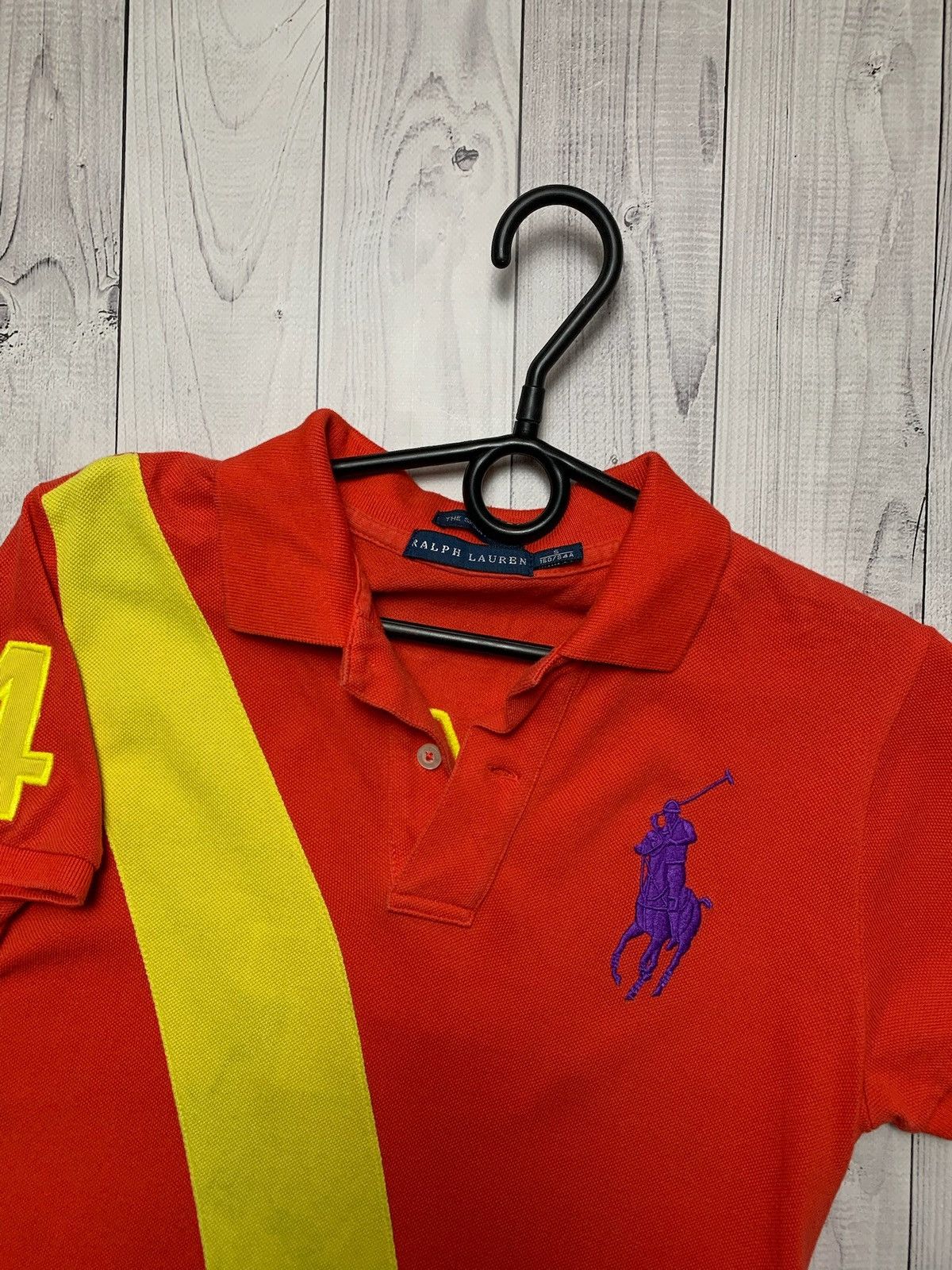 Polo Ralph Lauren × Vintage Vintage Polo Ralph Lauren size S big logo orange women’s Size S / US 4 / IT 40 - 3 Thumbnail
