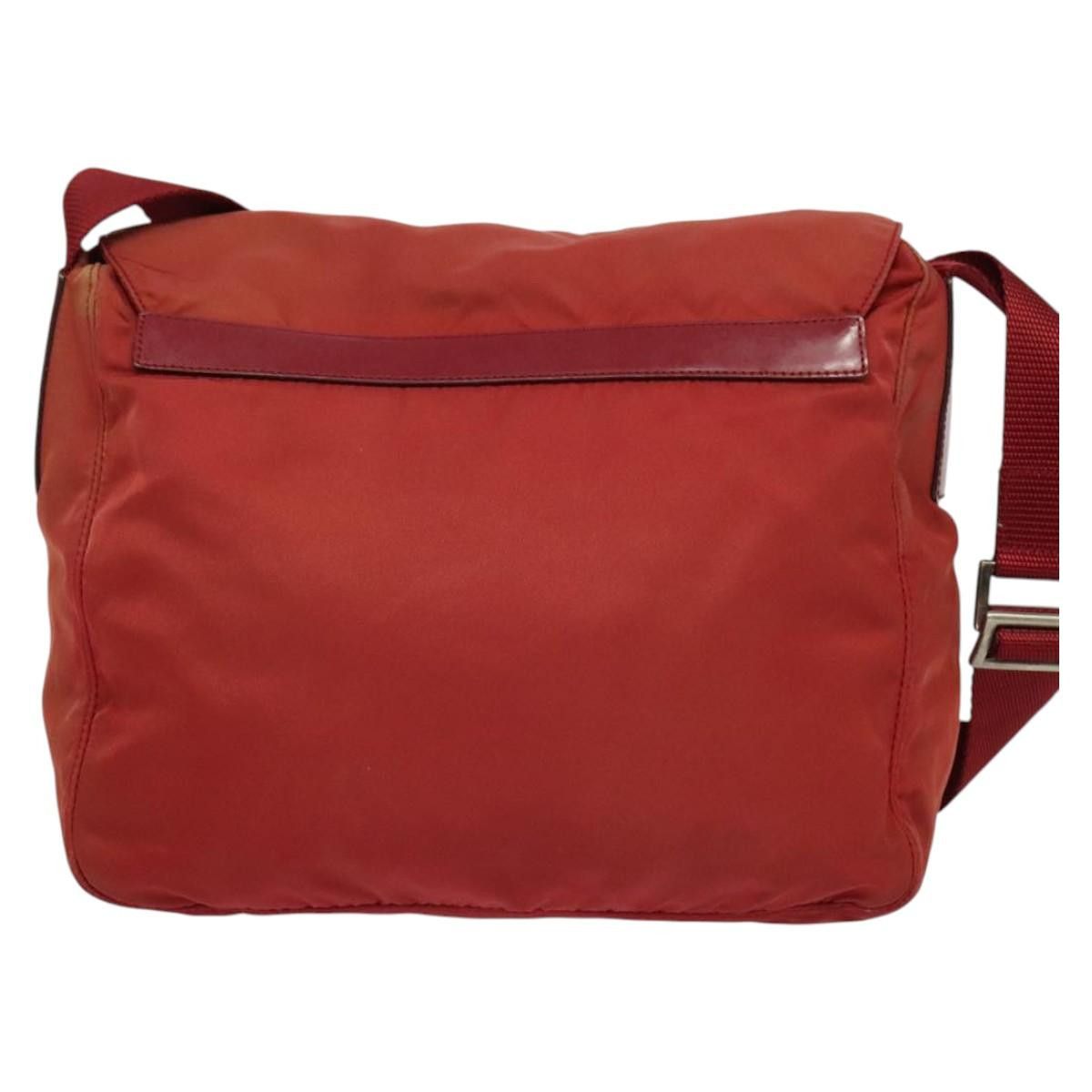 Prada PRADA Shoulder Bag Nylon Red Silver Size ONE SIZE - 3 Thumbnail