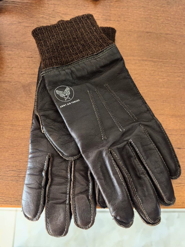 The Real McCoy's the real mccoys A10 Winter Flight Gloves Horse Leather Clas Size ONE SIZE - 1 Thumbnail