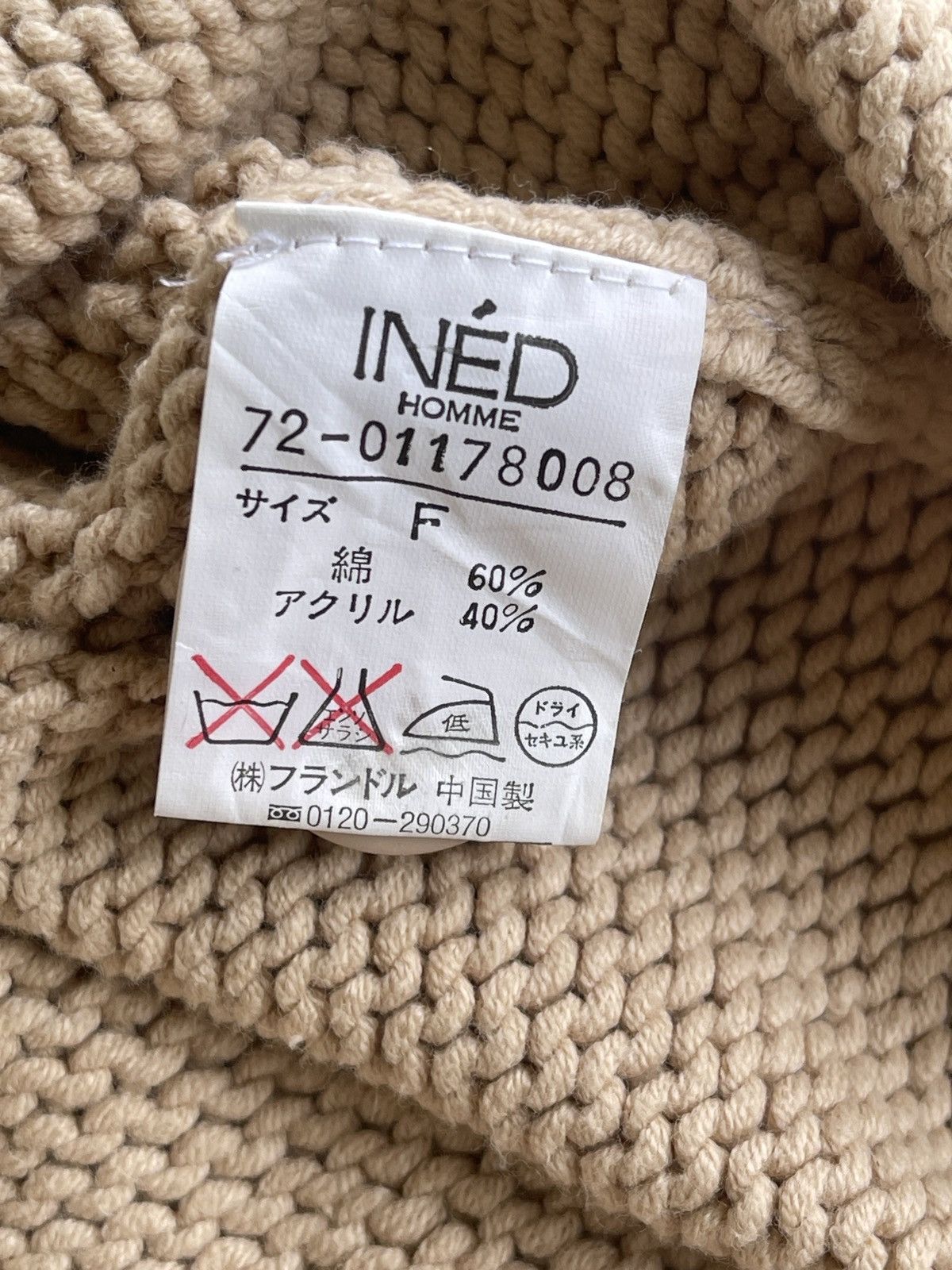 Yohji Yamamoto Ined Homme Tokyo cable Knit Sweater Size US M / EU 48-50 / 2 - 11 Thumbnail