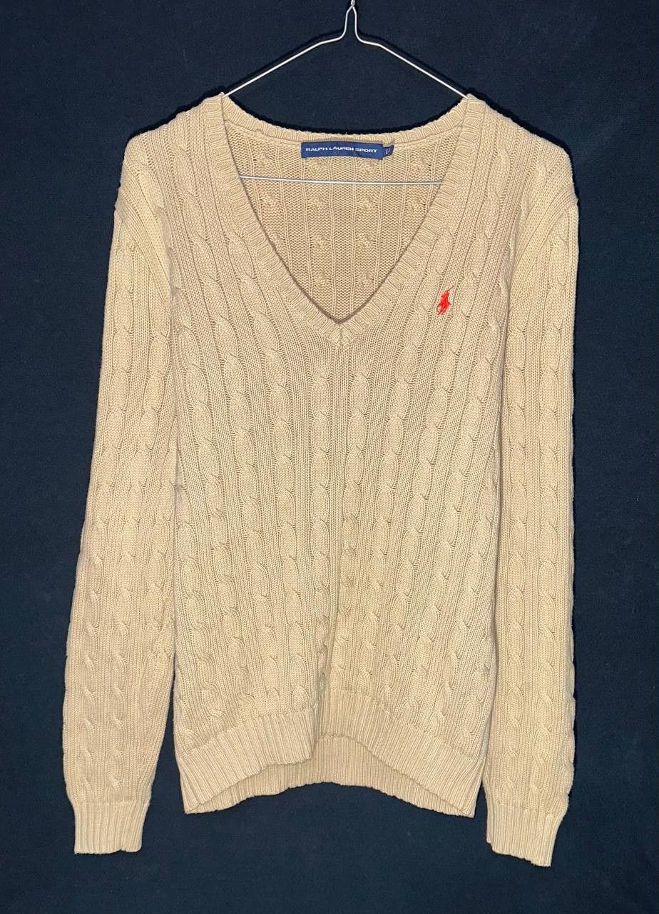 Polo Ralph Lauren Ralph Lauren Sport Polo Sweater Cable-Knit Pullover Preppy Size L / US 10 / IT 46 - 1 Thumbnail