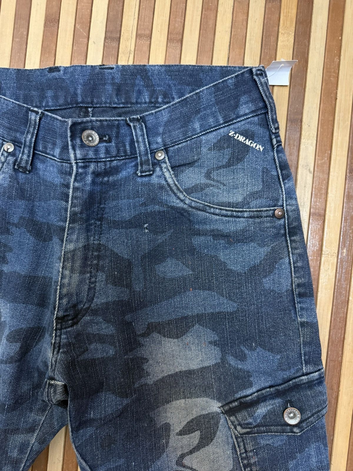 Japanese Brand Vintage Z-DRAGON Denim Cargo Pants 8 Pockets / Streetwear Size US 29 - 4 Thumbnail