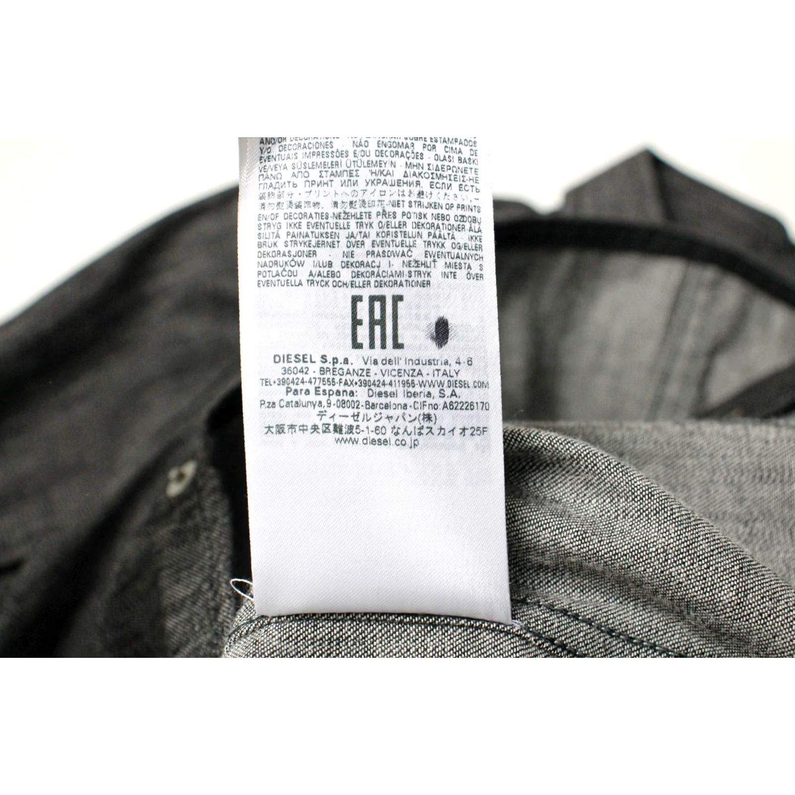 Diesel DIESEL Shirt Women's SMALL Casual Buttoned Western Slimming Denim Grey Size S / US 4 / IT 40 - 7 Thumbnail