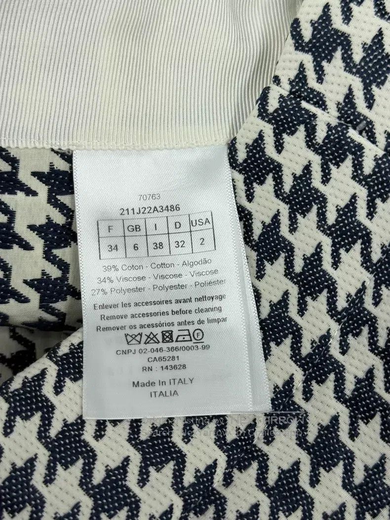 Dior Dior Black and white checkered skirt Size 42" / US 20 - 5 Thumbnail