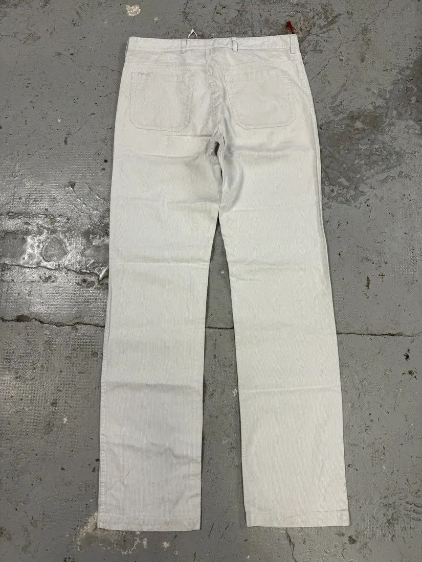 Designer × Prada × Vintage 2000s Prada Linea Rossa White Striped Pants Size US 32 / EU 48 - 5 Thumbnail