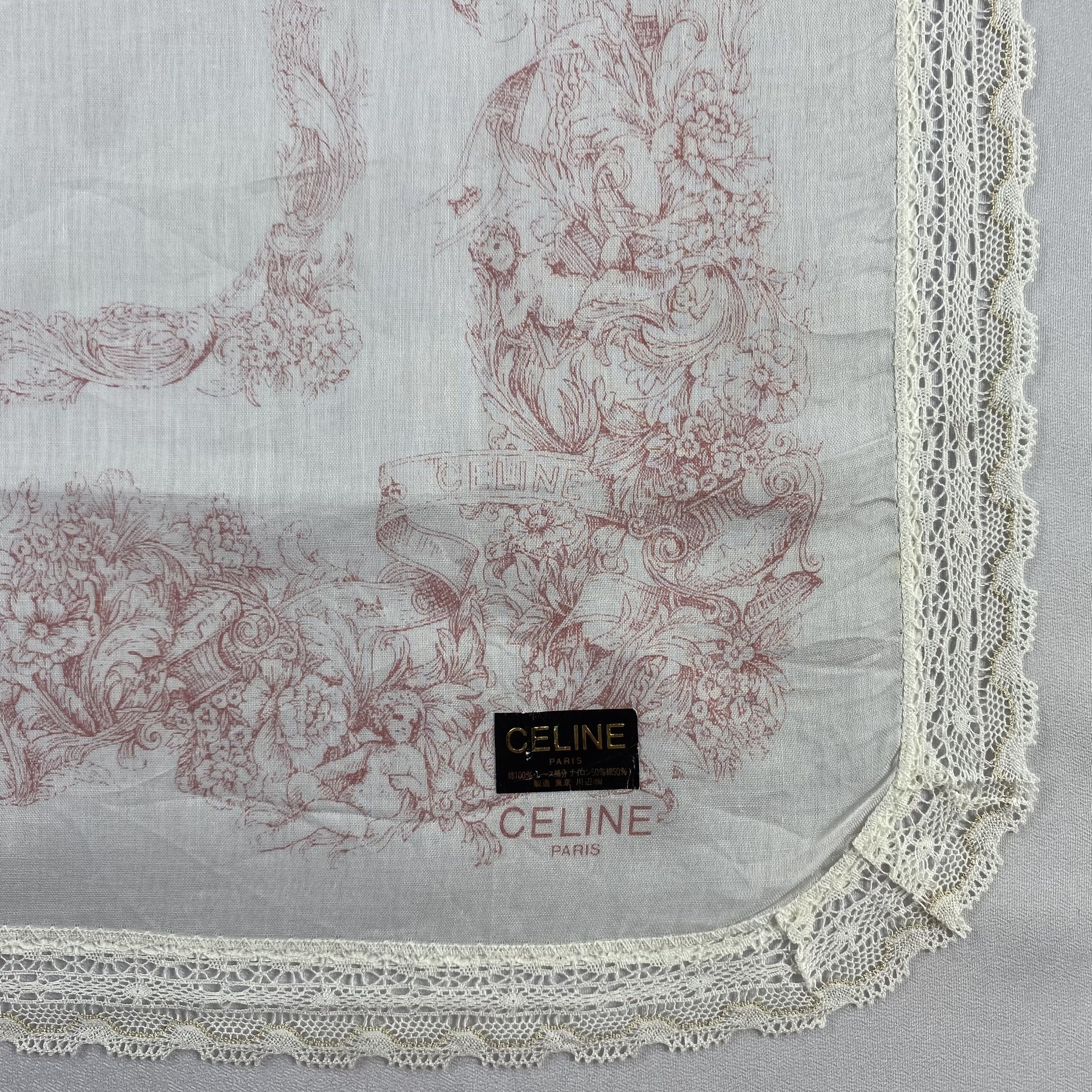 Celine × Vintage Celine Handkerchief / Neckerchief / Bandana-P1622 Size ONE SIZE - 3 Thumbnail