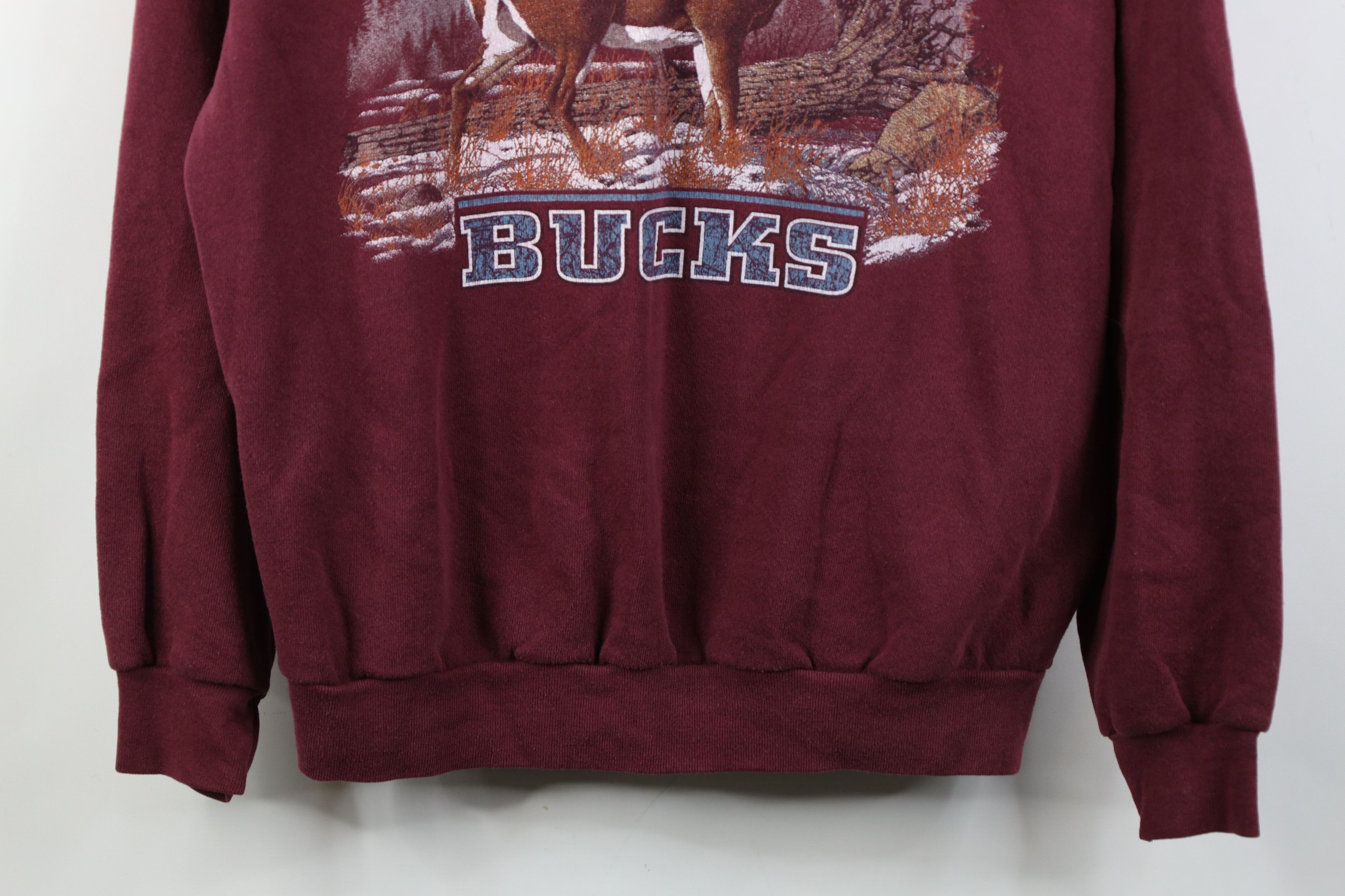 Vintage Vintage 90s Streetwear Deer Buck Crewneck Sweatshirt Size US L / EU 52-54 / 3 - 3 Thumbnail