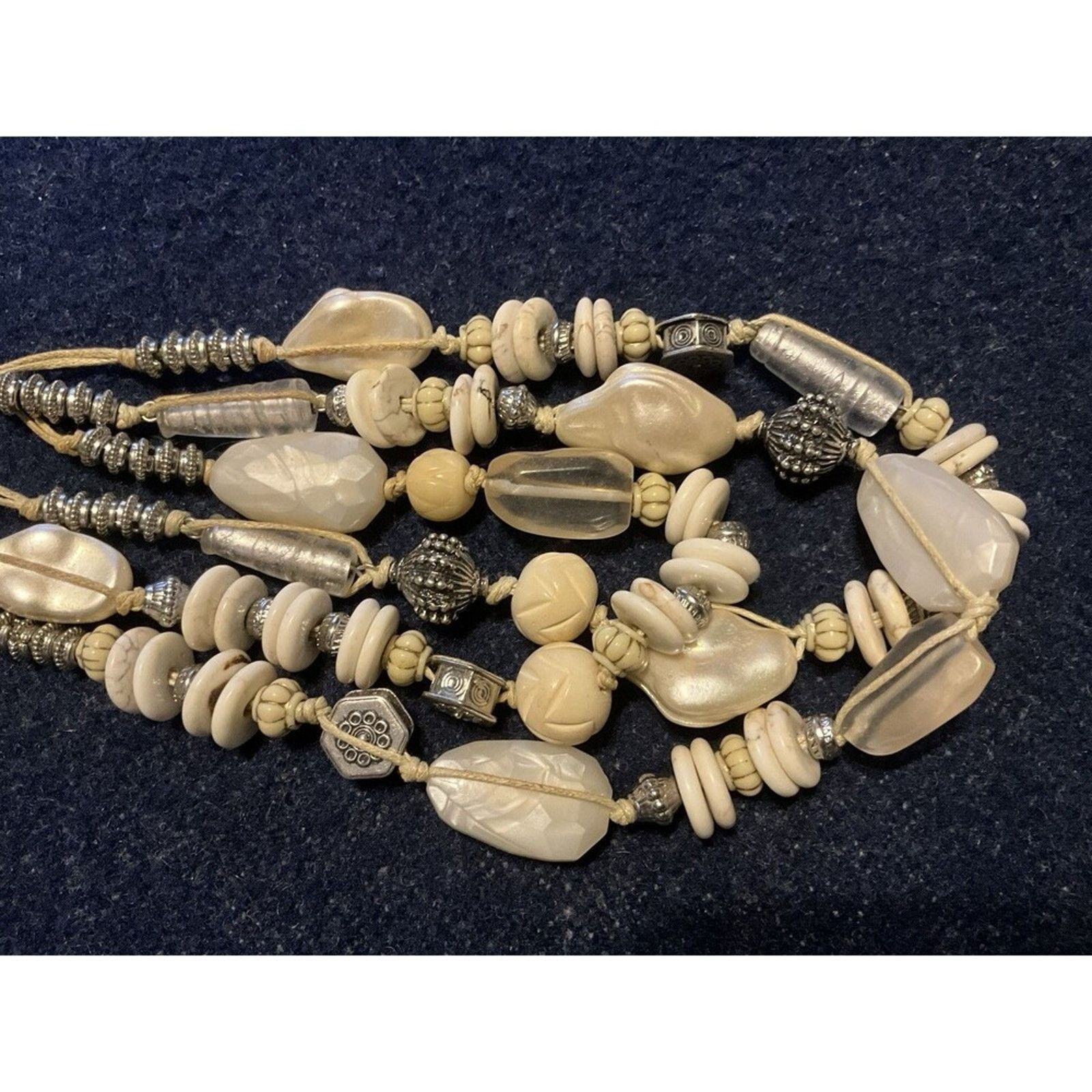 Chicos Chicos Multi Strand 12in Graduated Beach Theme Necklace Size ONE SIZE - 4 Thumbnail
