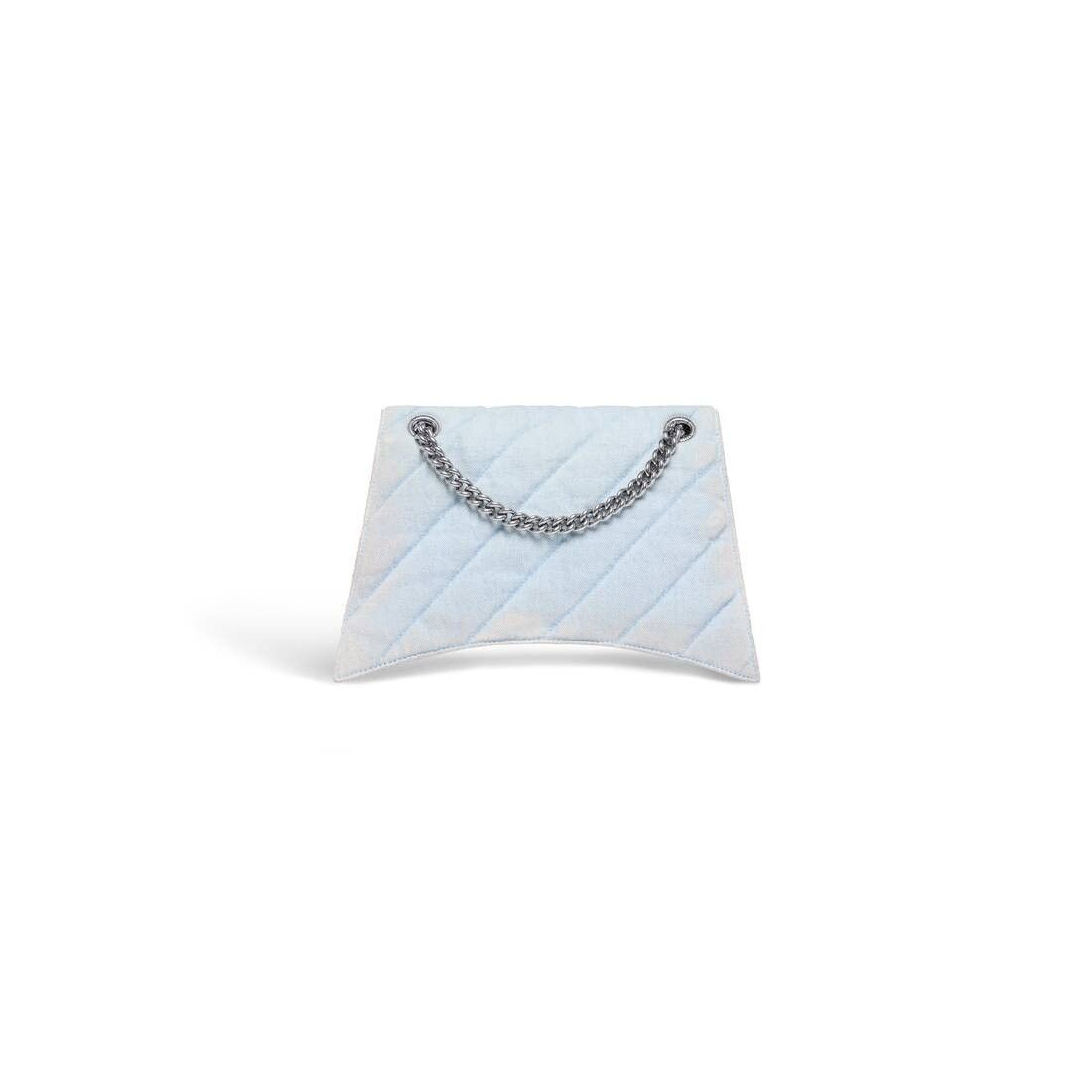 Balenciaga oc11z0426 Size: OS / Crush Medium Chain Bag Quilted Denim Size ONE SIZE - 7 Thumbnail