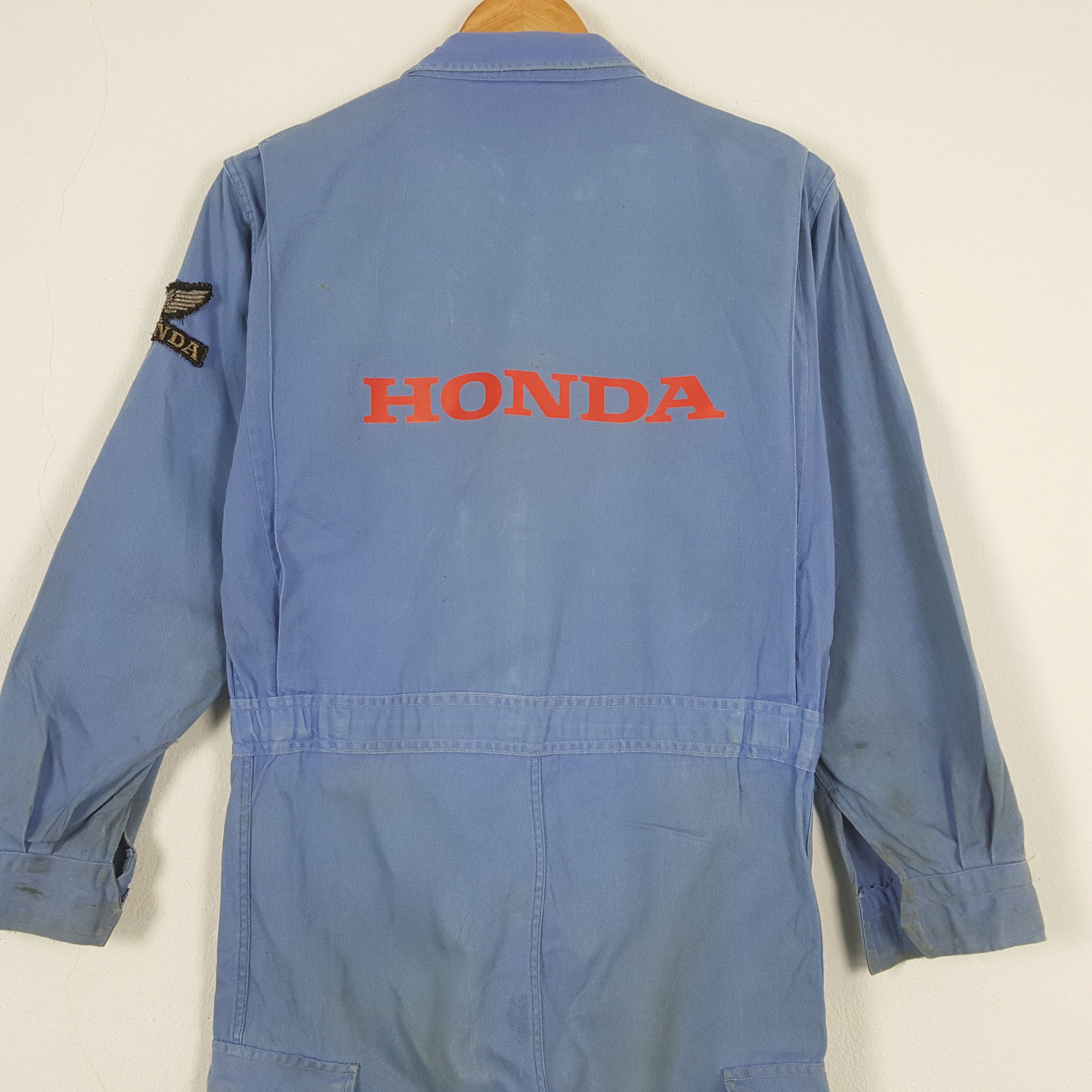 Japanese Brand × Vintage Vintage HONDA Japan Motorsport Coverall Jacket C288N11 Size US S / EU 44-46 / 1 - 2 Thumbnail
