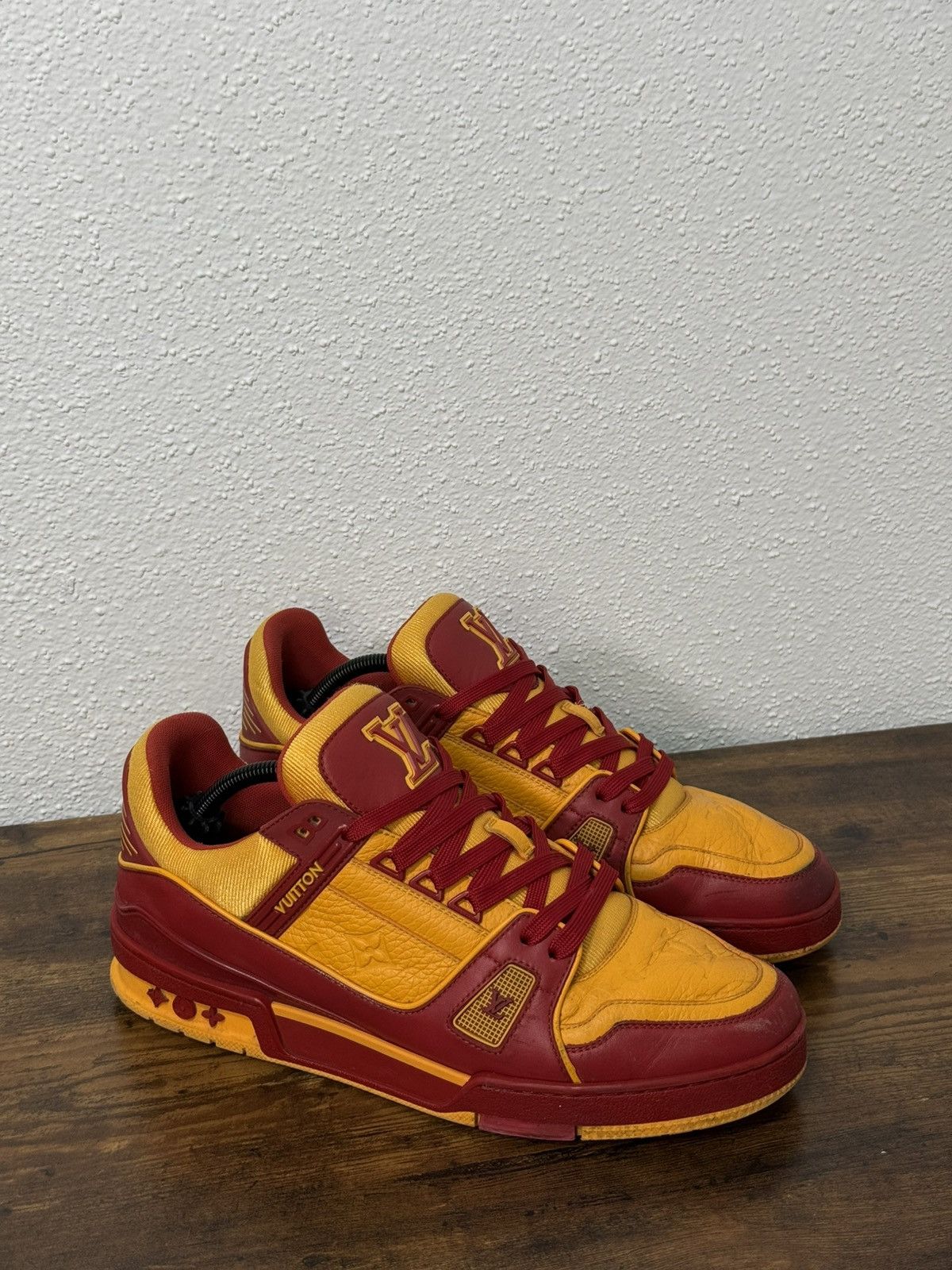 Louis Vuitton Louis Vuitton Monogram Red Orange Trainer Sneakers Size US 9 / EU 42 - 1 Thumbnail