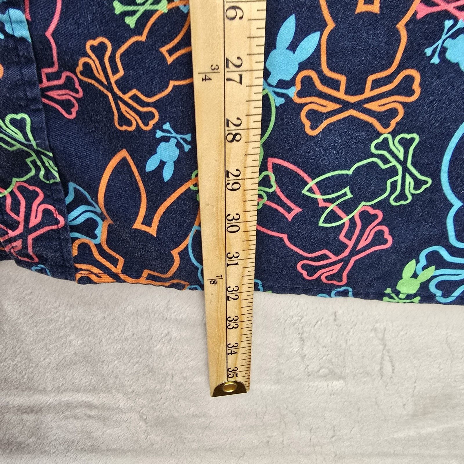 Psycho Bunny Psycho Bunny Button Down Shirt XXL Barret All Over Print AOP Size US XXL / EU 58 / 5 - 9 Thumbnail