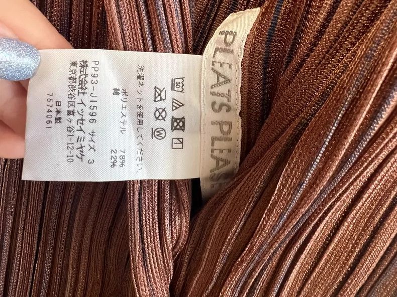 Issey Miyake Issey Miyake size:3 Brown pleated dress Size S / US 4 / IT 40 - 6 Thumbnail