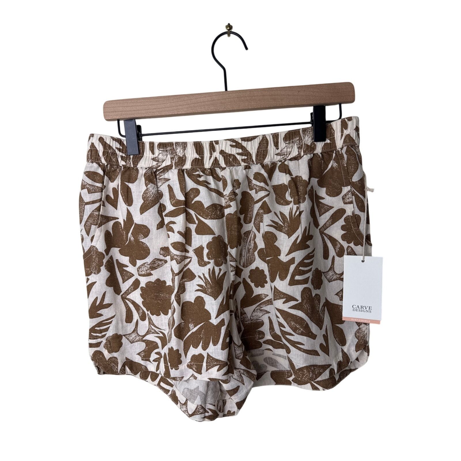 Other CARVE DESIGNS Rhett Linen Short Rum Print Size XS NWT Size 25" / US 0 / IT 36 - 3 Thumbnail