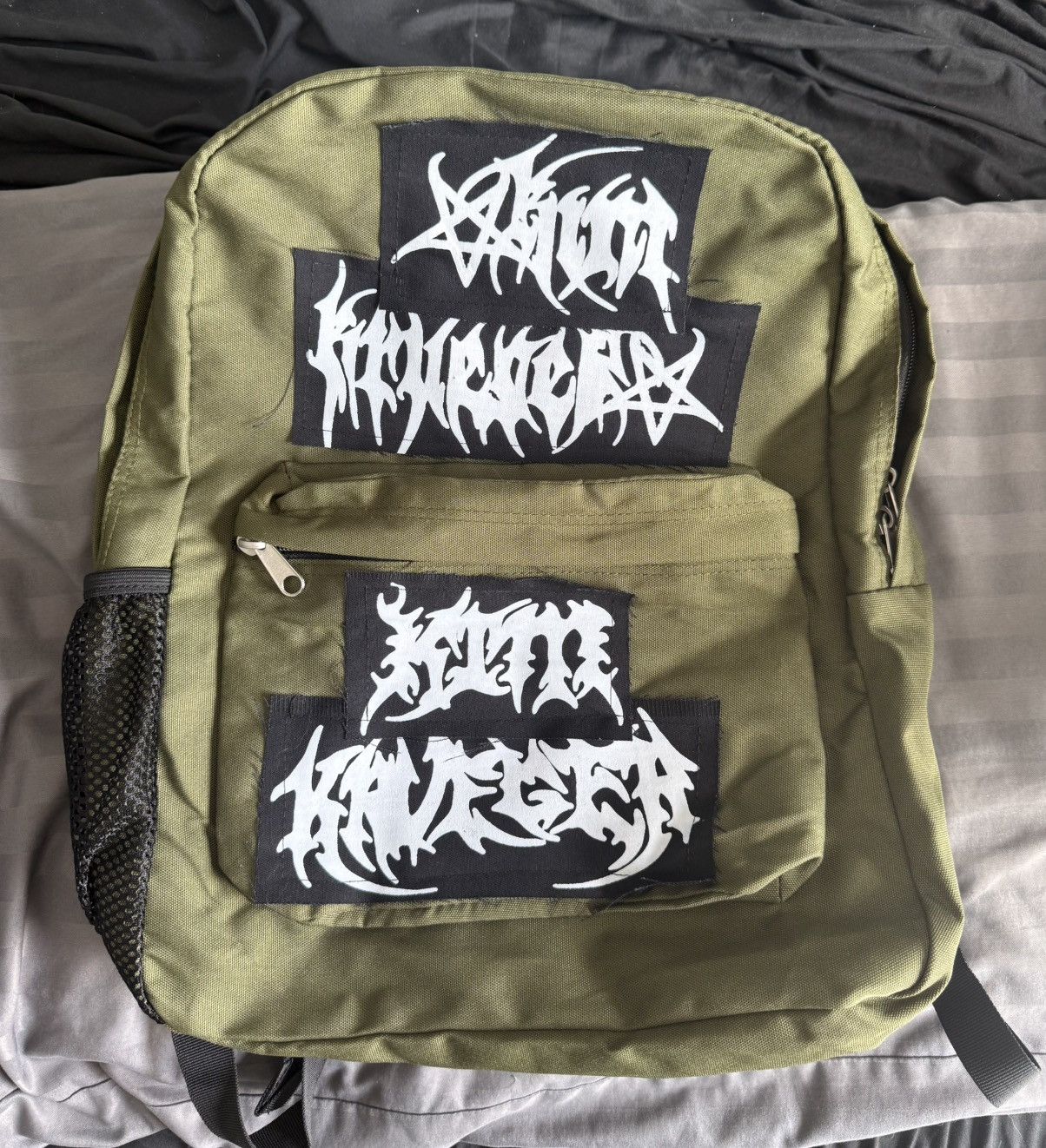 Kim Krueger Army Green Backpack