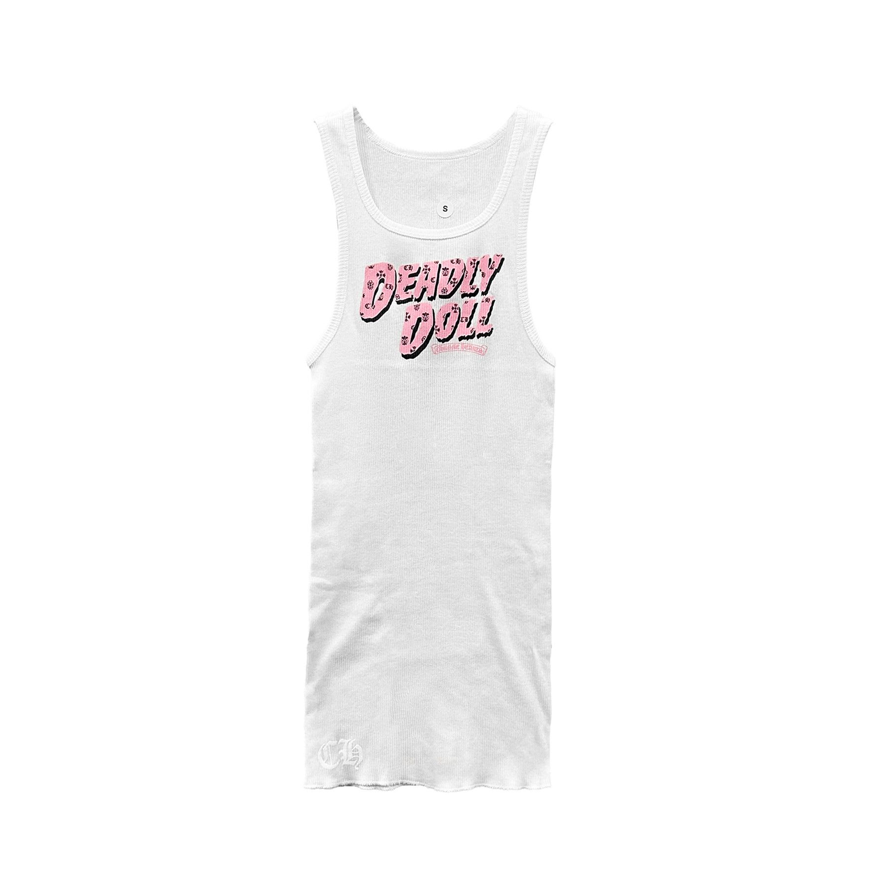 Chrome Hearts Chrome Hearts White Deadly Doll Rib Tank Top Size L / US 10 / IT 46 - 1 Thumbnail