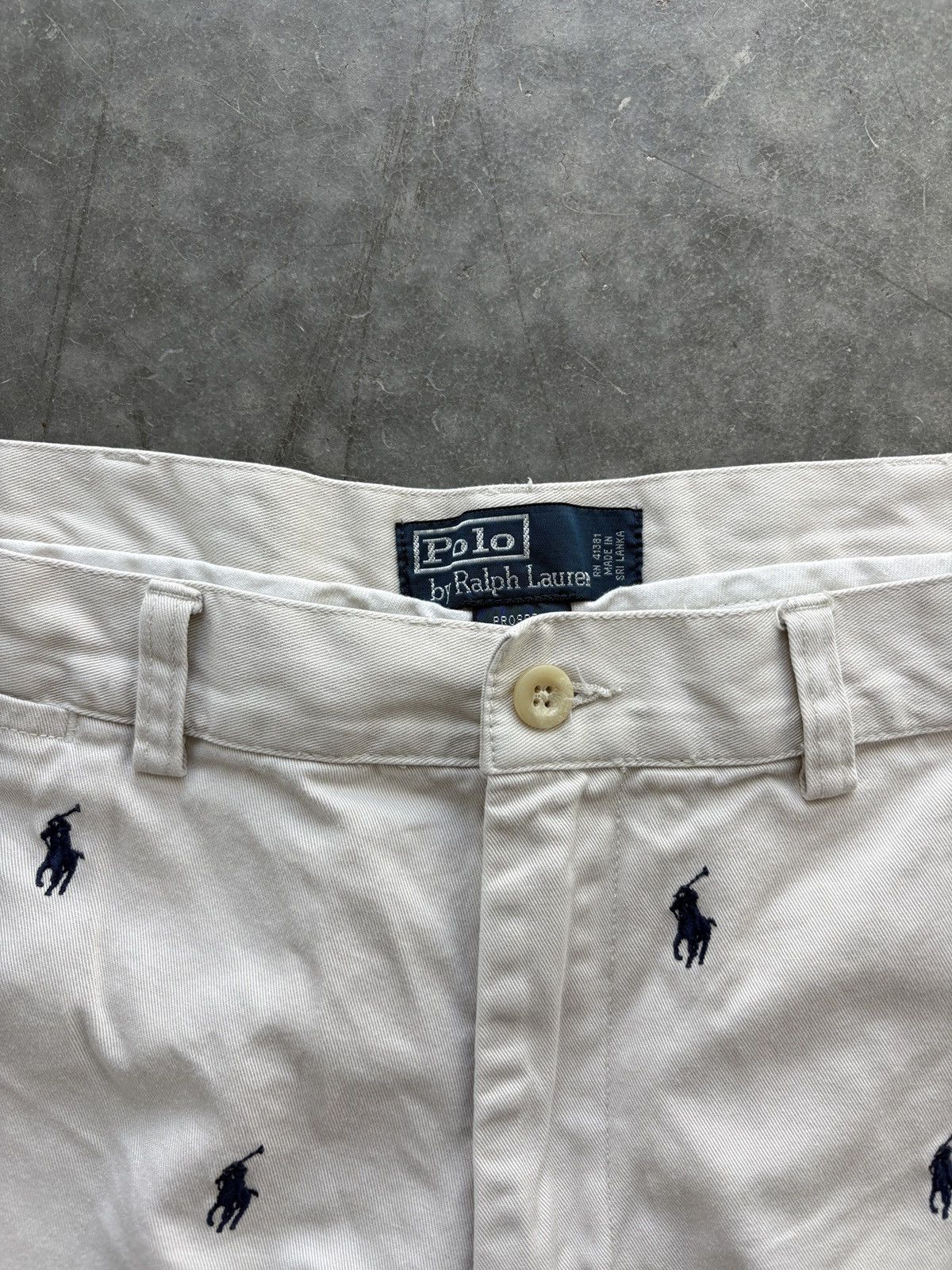 Polo Ralph Lauren Vintage Y2K Polo Ralph Lauren Prospect Shorts Pony AOP Size US 36 / EU 52 - 3 Thumbnail