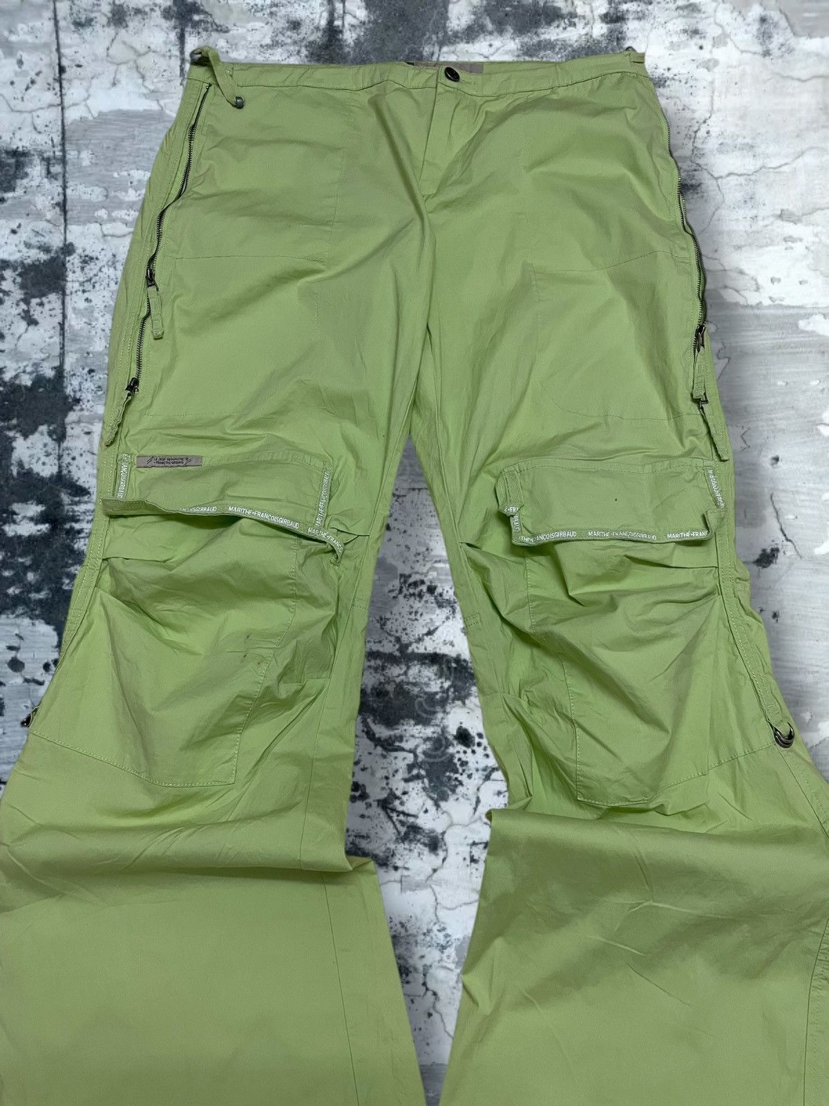 Marithe + Francois Girbaud Vintage Og 1990s Marithe Francois Girbaud Tactical Neon Pant Size US 33 - 4 Thumbnail