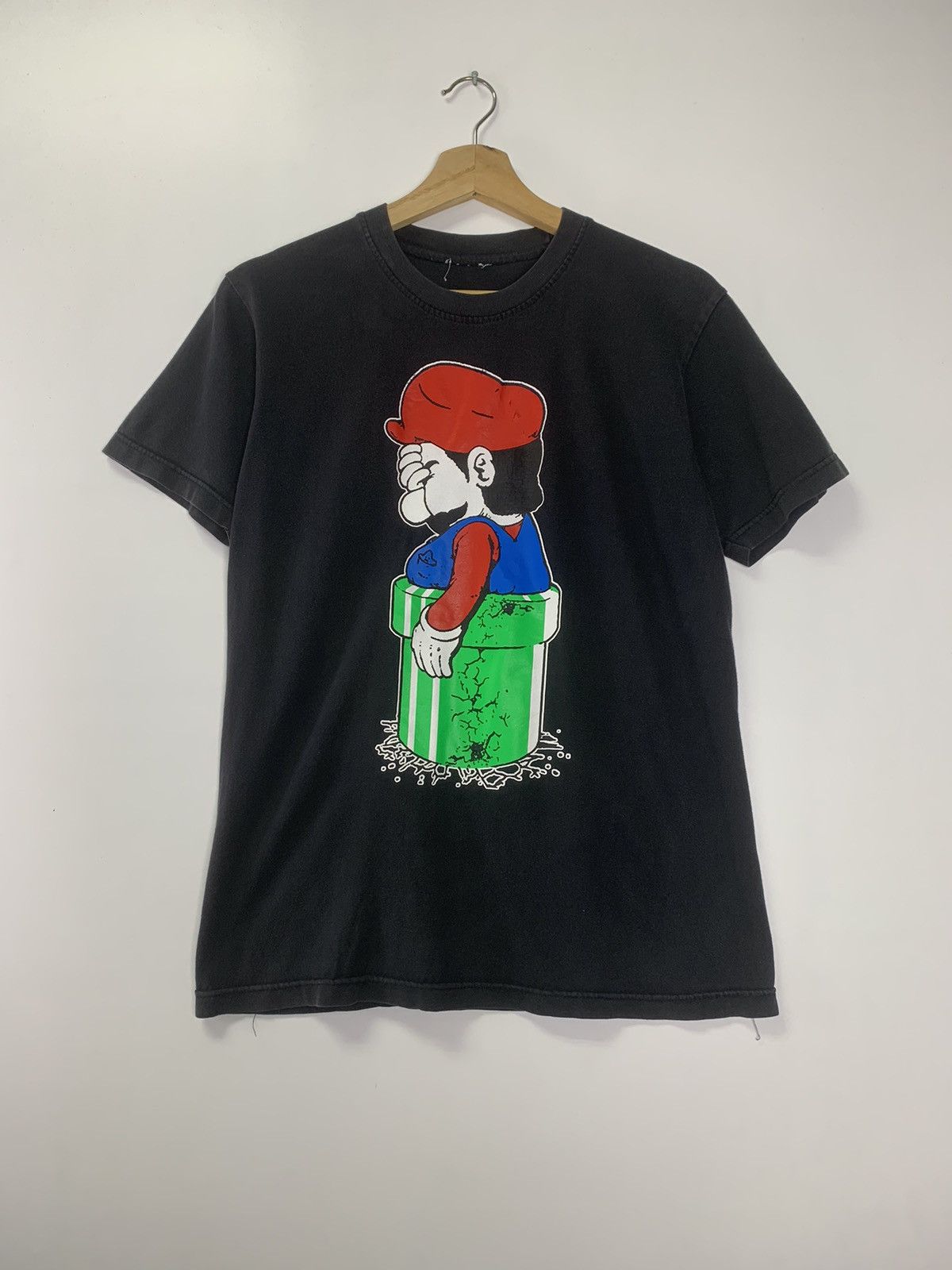 The Game × Vintage Vintage 90s Mario Fail T-shirt Size US S / EU 44-46 / 1 - 1 Thumbnail