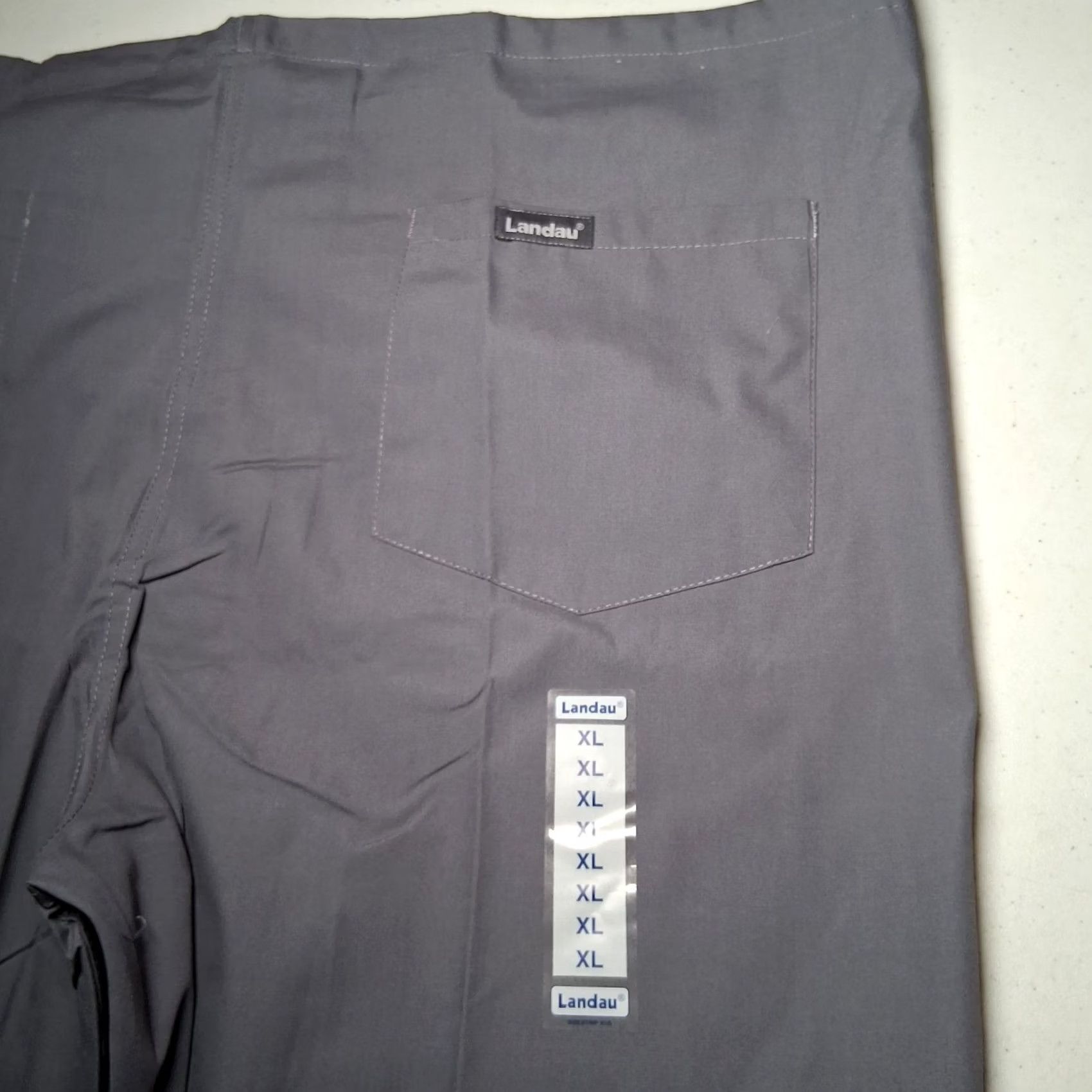 Vintage Landau Scrub Pants Men XL Gray Drawstring Workwear M113832 7602 STP M113832 7602 Landau Practitioner Medical Unisex Women XL Gray Pants Size US 36 / EU 52 - 7 Thumbnail