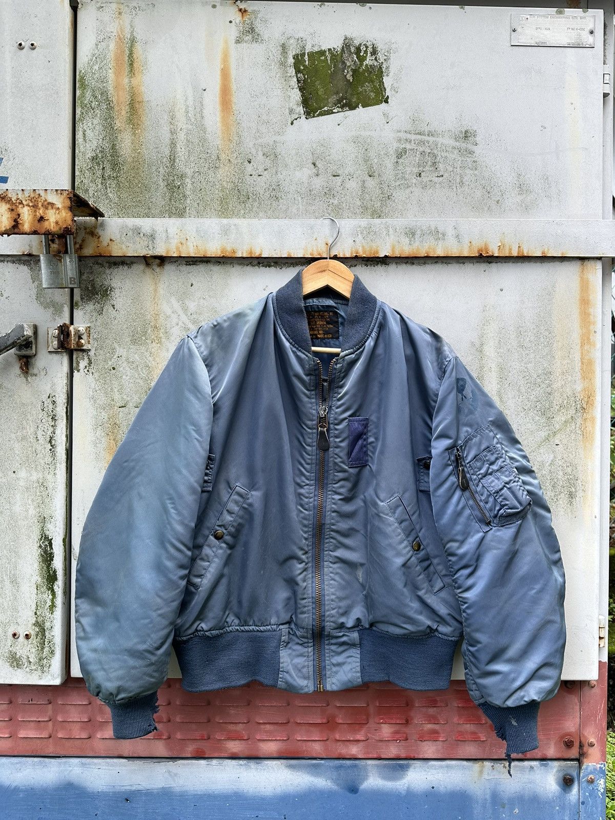 Vintage 🪖Vintage THRASHED MFG USAF Bomber Jacket Size US M / EU 48-50 / 2 - 1 Thumbnail