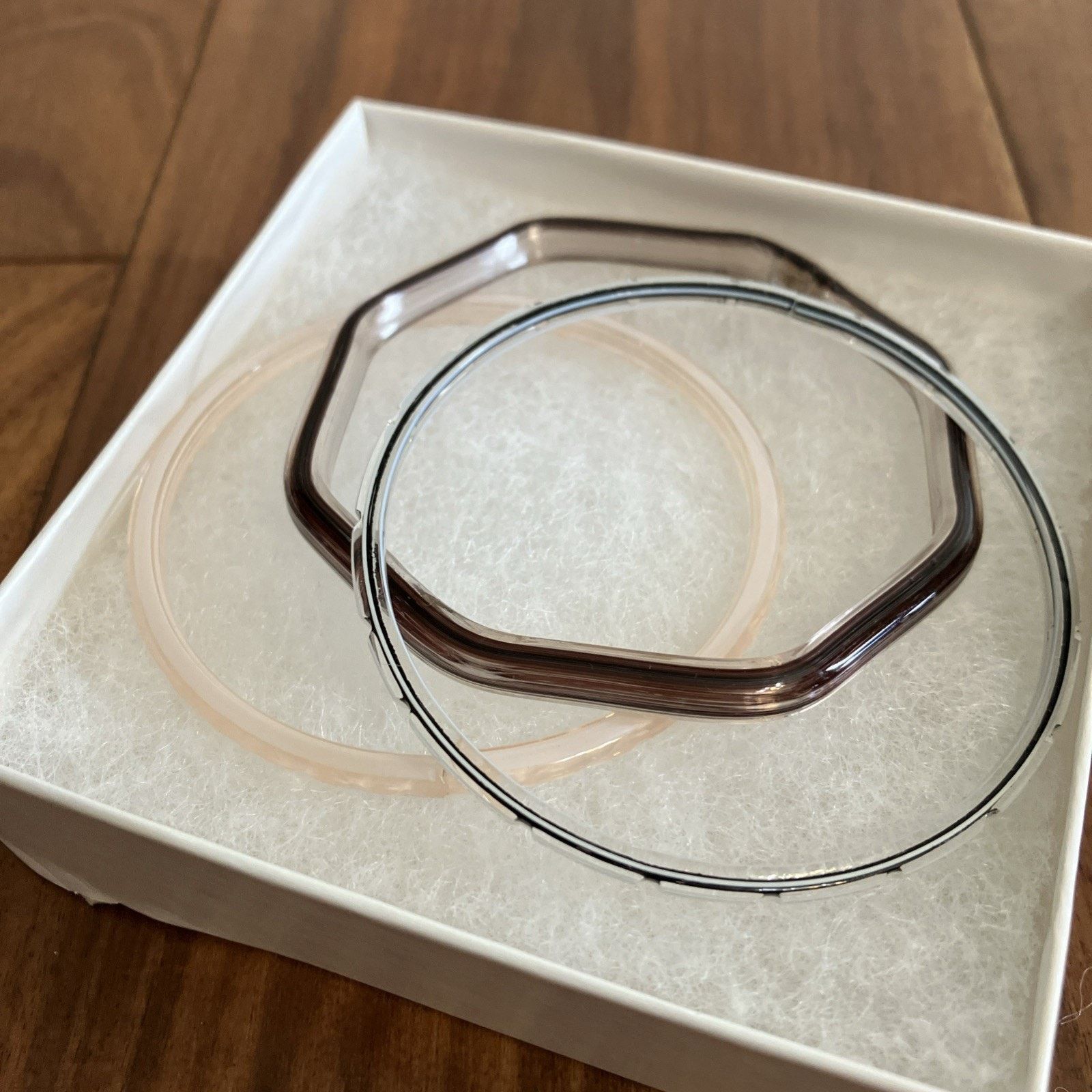 Handmade Vtg Murano Style Glass Bangles Bracelet Handmade Artisan 80s Size ONE SIZE - 1 Thumbnail