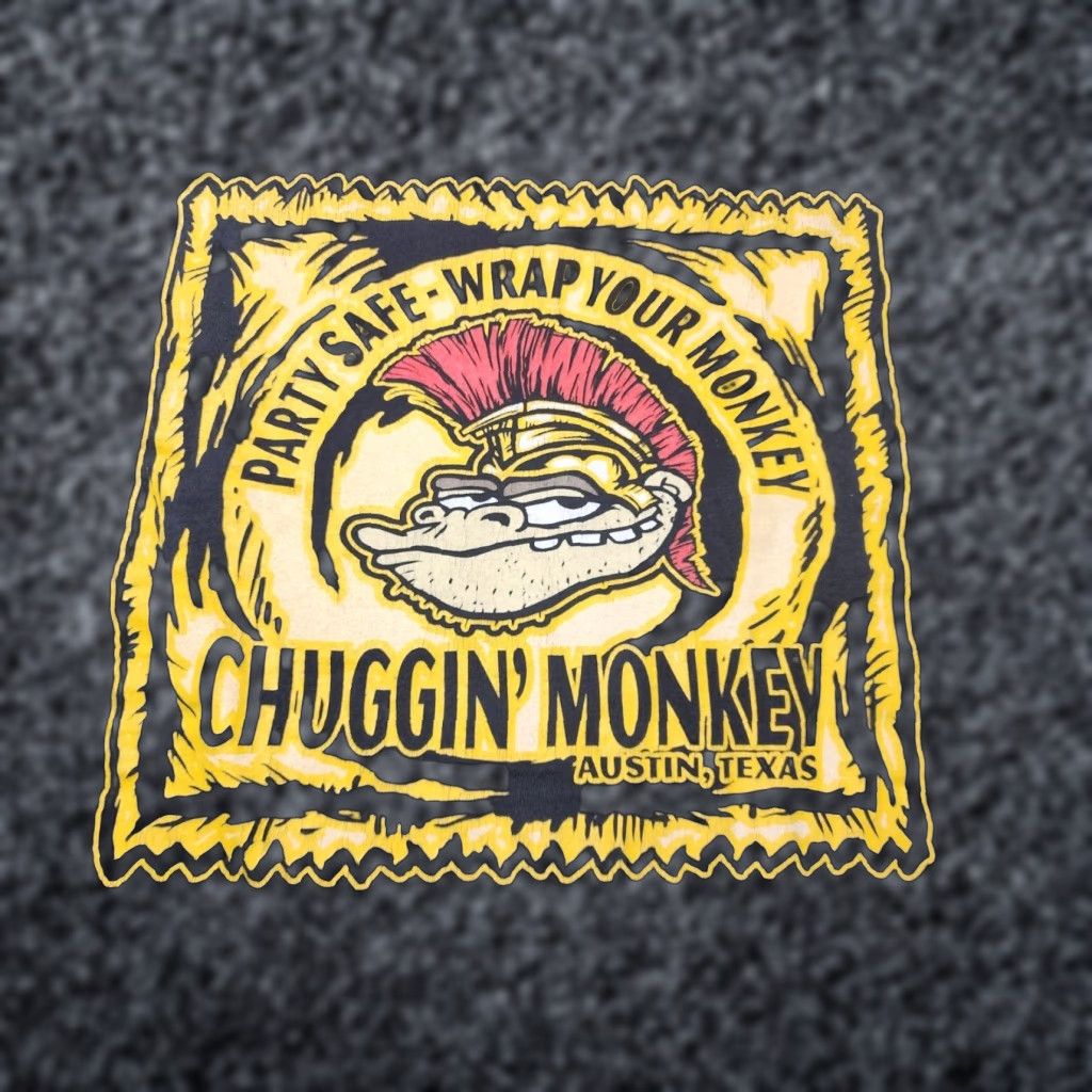 Gildan Gildan Men’s Large Black Chuggin Monkey T-Shirt Double-Sided Funny Party Size US L / EU 52-54 / 3 - 1 Thumbnail