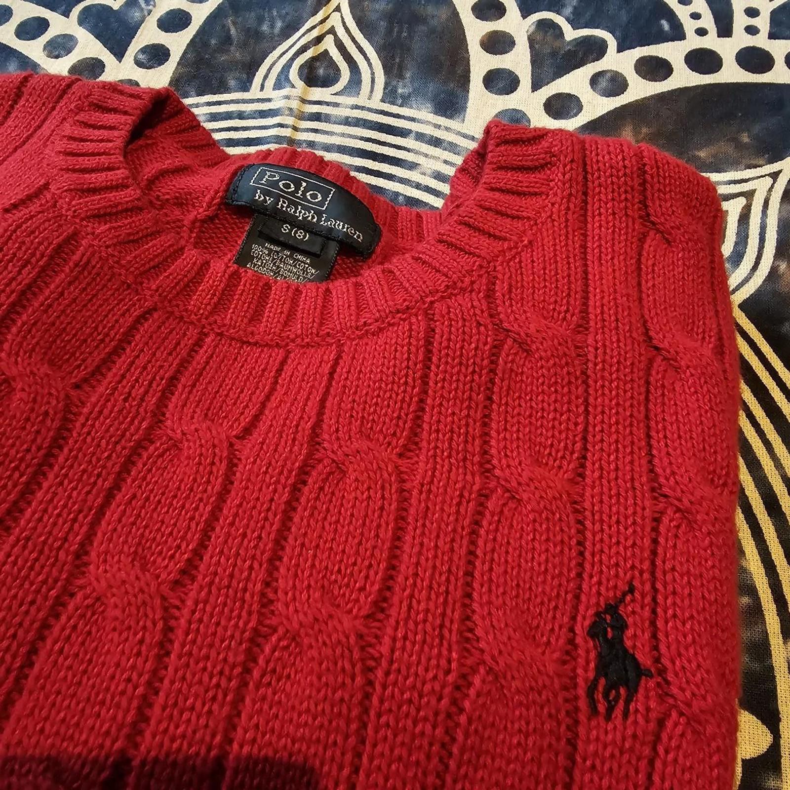 Polo Ralph Lauren Polo Ralph Lauren Kid's Red Sweater Size 8 Size US XXS / EU 40 - 8 Thumbnail