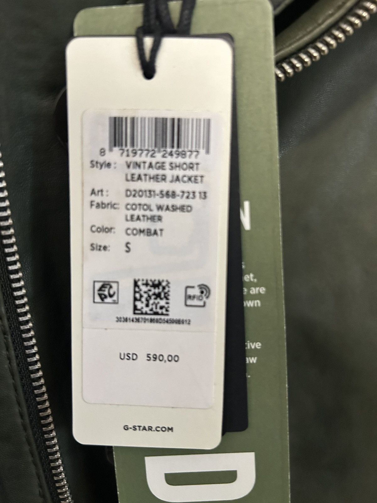 G-Star G-Star genuine leather jacket Size S / US 4 / IT 40 - 3 Thumbnail