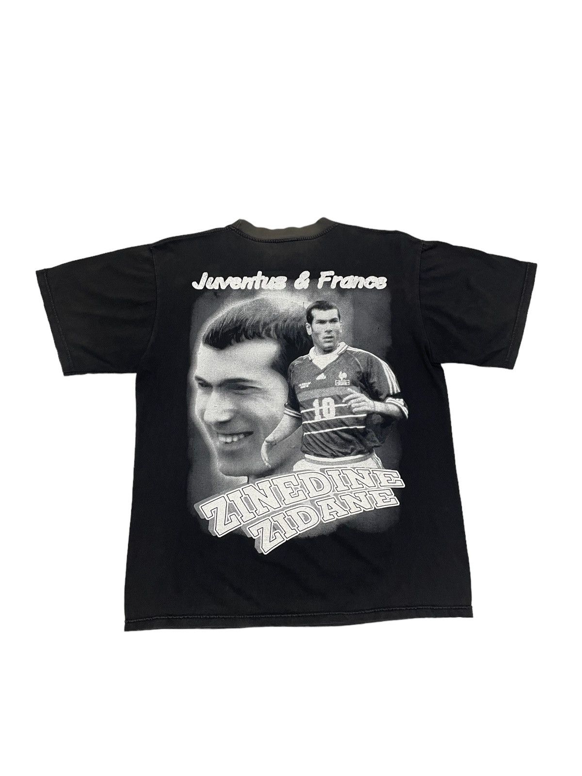 Vintage Vintage Bootleg 90s Zinedine Zidane Juventus & France Shirt Size US L / EU 52-54 / 3 - 2 Thumbnail