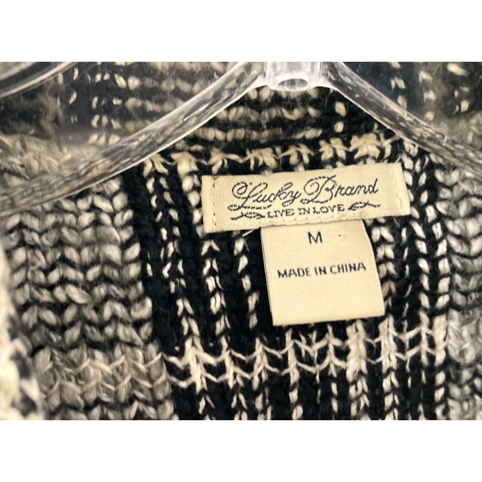Lucky Brand Lucky Brand Sweater Multicolor Full Zip Womens Medium Long Sleeve Cotton Blend Size M / US 6-8 / IT 42-44 - 2 Thumbnail