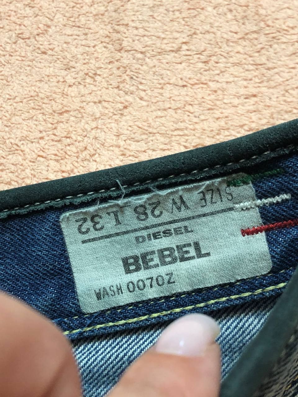 Diesel Vintage denim shorts Diesel BEBEL crazy Y2K streetwear Size 28" / US 6 / IT 42 - 2 Thumbnail