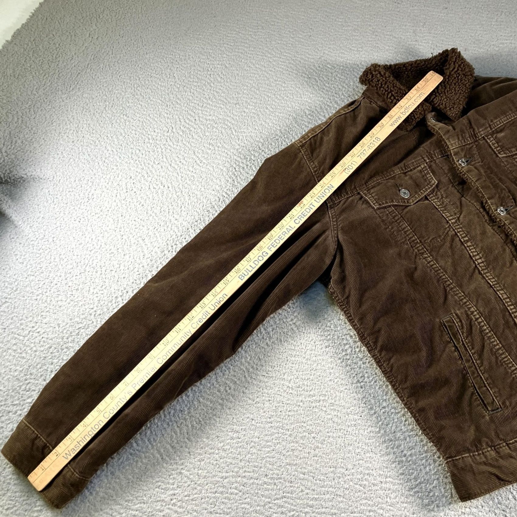 Gap VINTAGE Gap Corduroy Bomber Jacket Mens L Brown Sherpa Lined Trucker Y2K Size US L / EU 52-54 / 3 - 7 Thumbnail