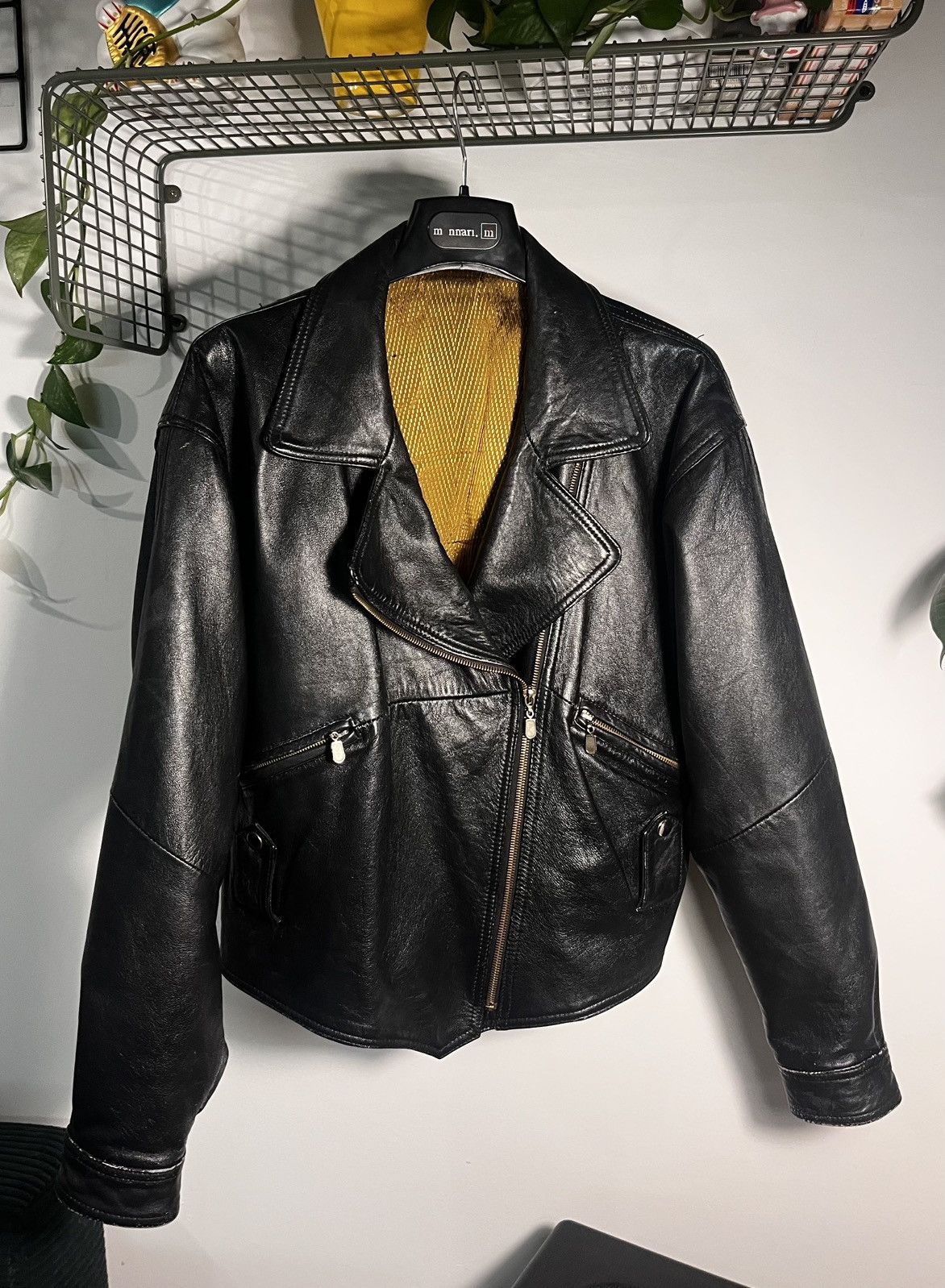 Vintage Real biker authentic leather 90’s vintage Size L / US 10 / IT 46 - 1 Thumbnail