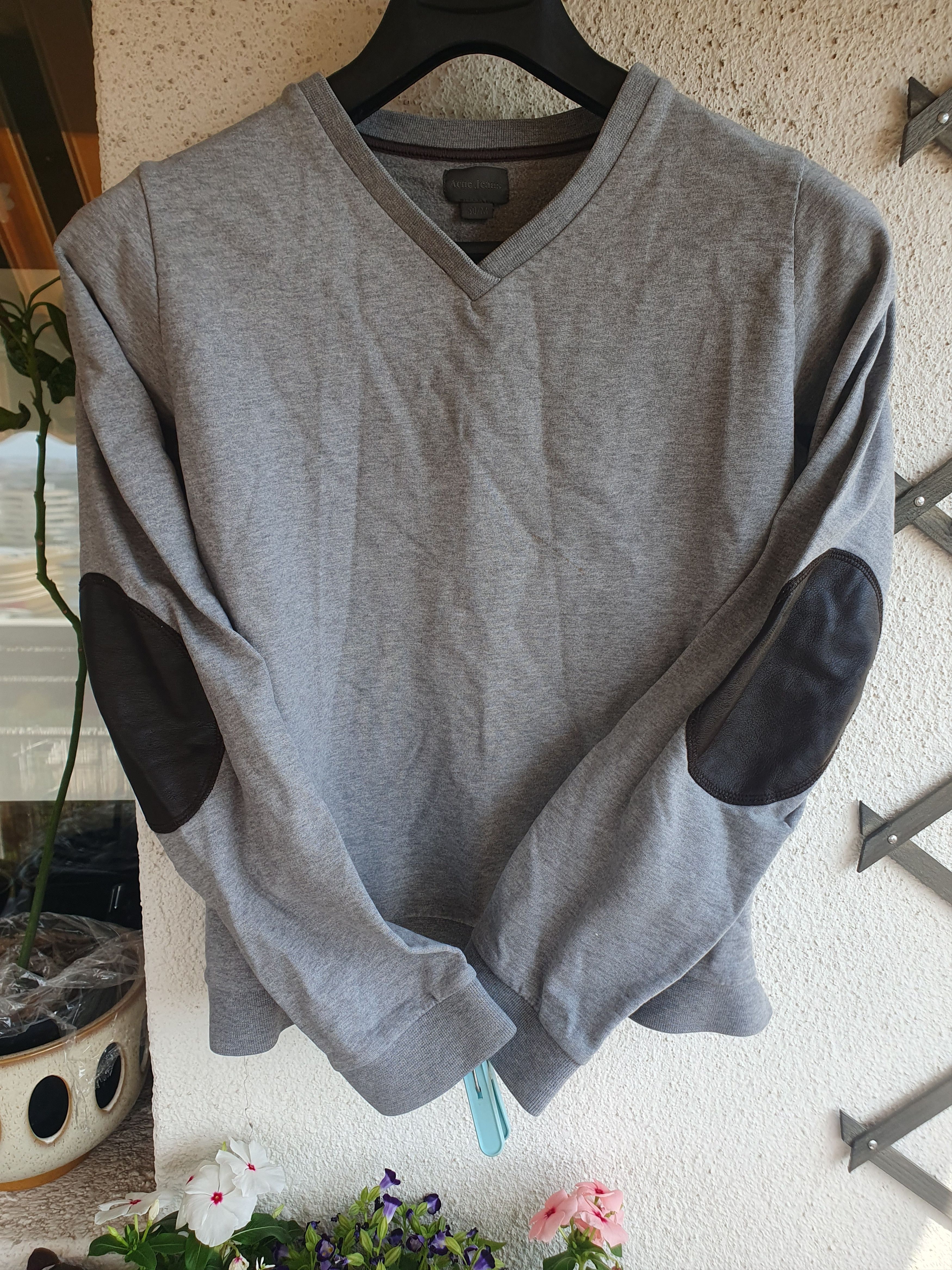Acne Studios Acne Jeans Elbow Leather Patch Sweatshirt sz S? Size US S / EU 44-46 / 1 - 5 Thumbnail