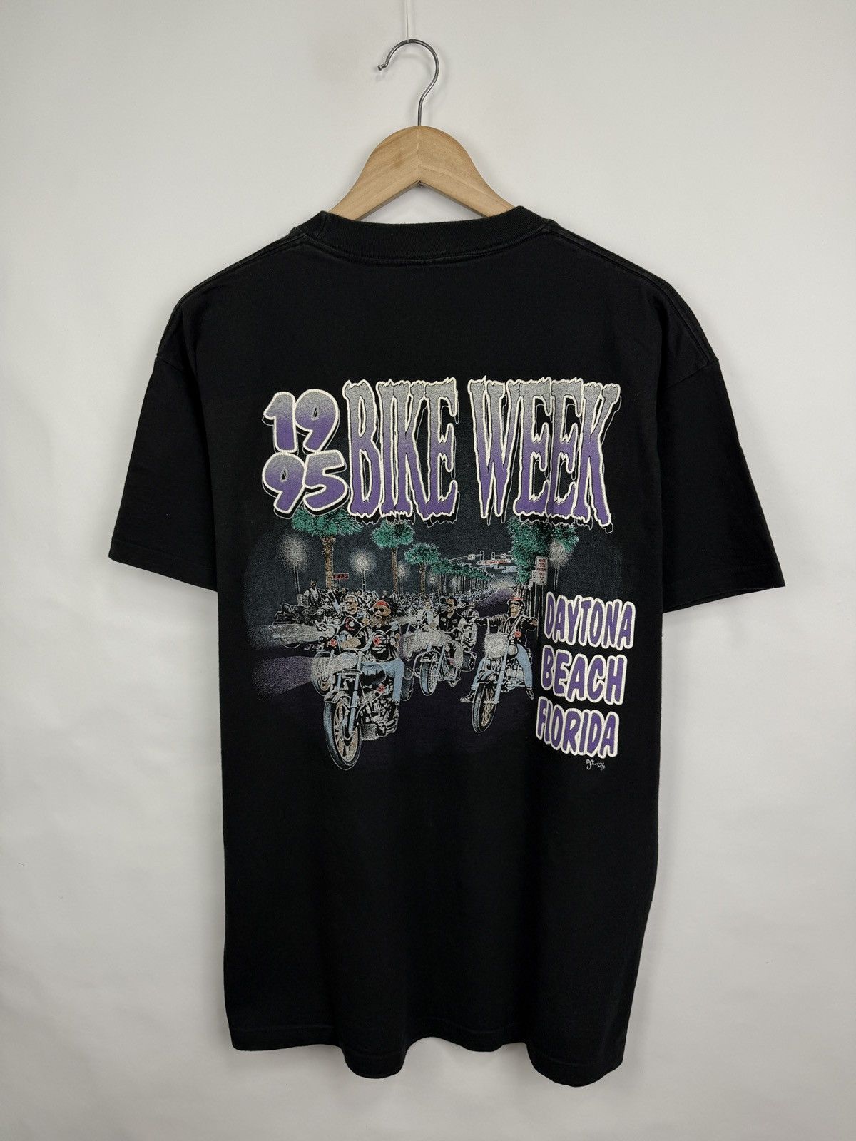 Harley Davidson 🇺🇸Vintage 1995 Bike Week Daytona Beach Florida T-Shirt Sherry Size US XL / EU 56 / 4 - 3 Thumbnail