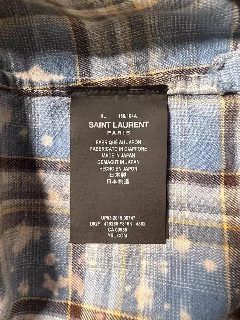 Saint Laurent Paris Saint Laurent 2016 Surf Sound Shirt XL. Size US XL / EU 56 / 4 - 5 Thumbnail