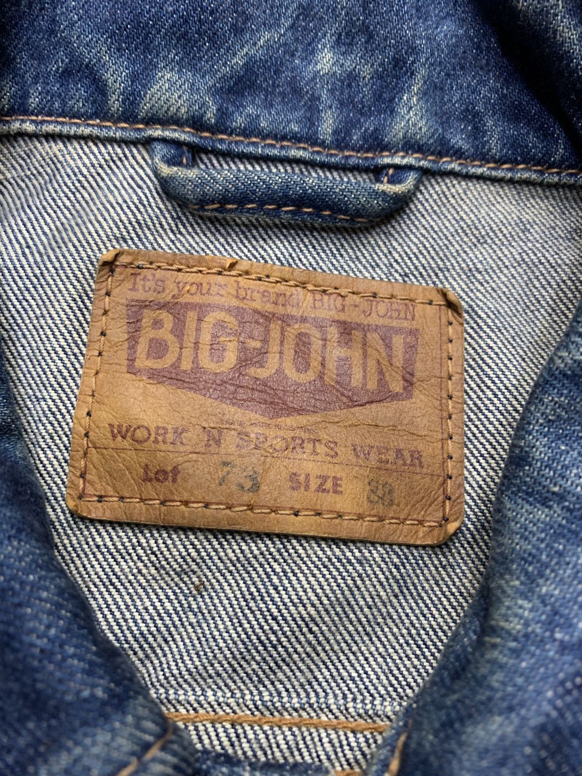 Big John 🐍SOLD🐍 Vintage Big John Japan - Denim Jacket Size US M / EU 48-50 / 2 - 5 Thumbnail
