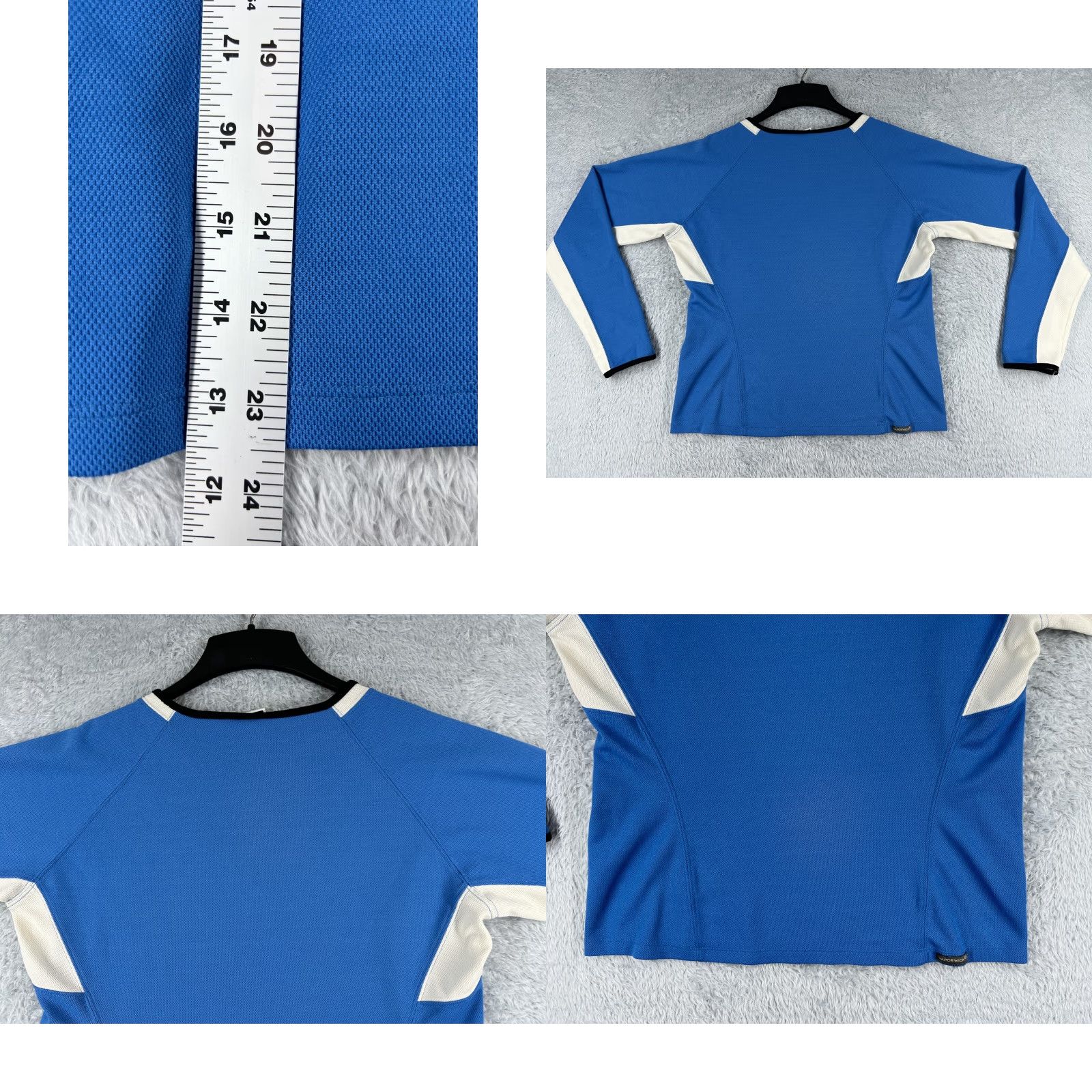 The North Face The North Face Shirt Womens XL Blue White Long Sleeve Vaporwick Poly Size XL / US 12-14 / IT 48-50 - 9 Thumbnail