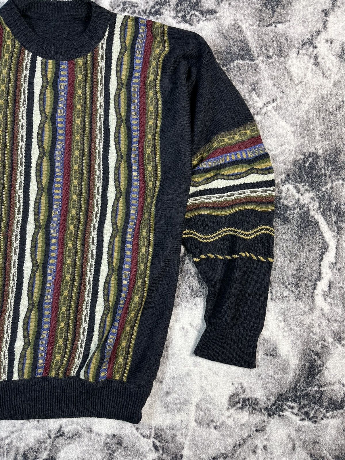 Vintage Vintage Coogi Style 3D Knit Sweater Wool Blend Size XL Size US XL / EU 56 / 4 - 3 Thumbnail