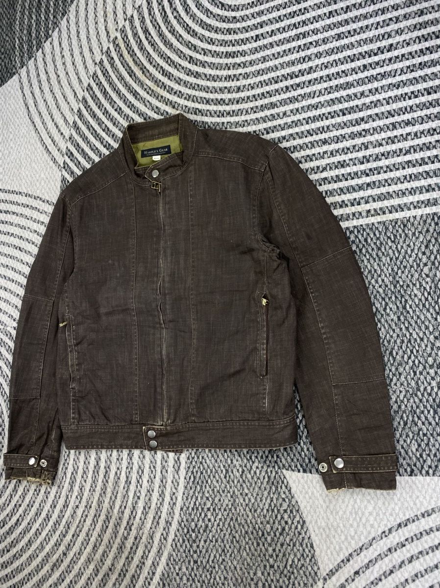 Japanese Brand Vintage Harold Gear Denim Brown Zipper Jacket Size US M / EU 48-50 / 2 - 4 Thumbnail