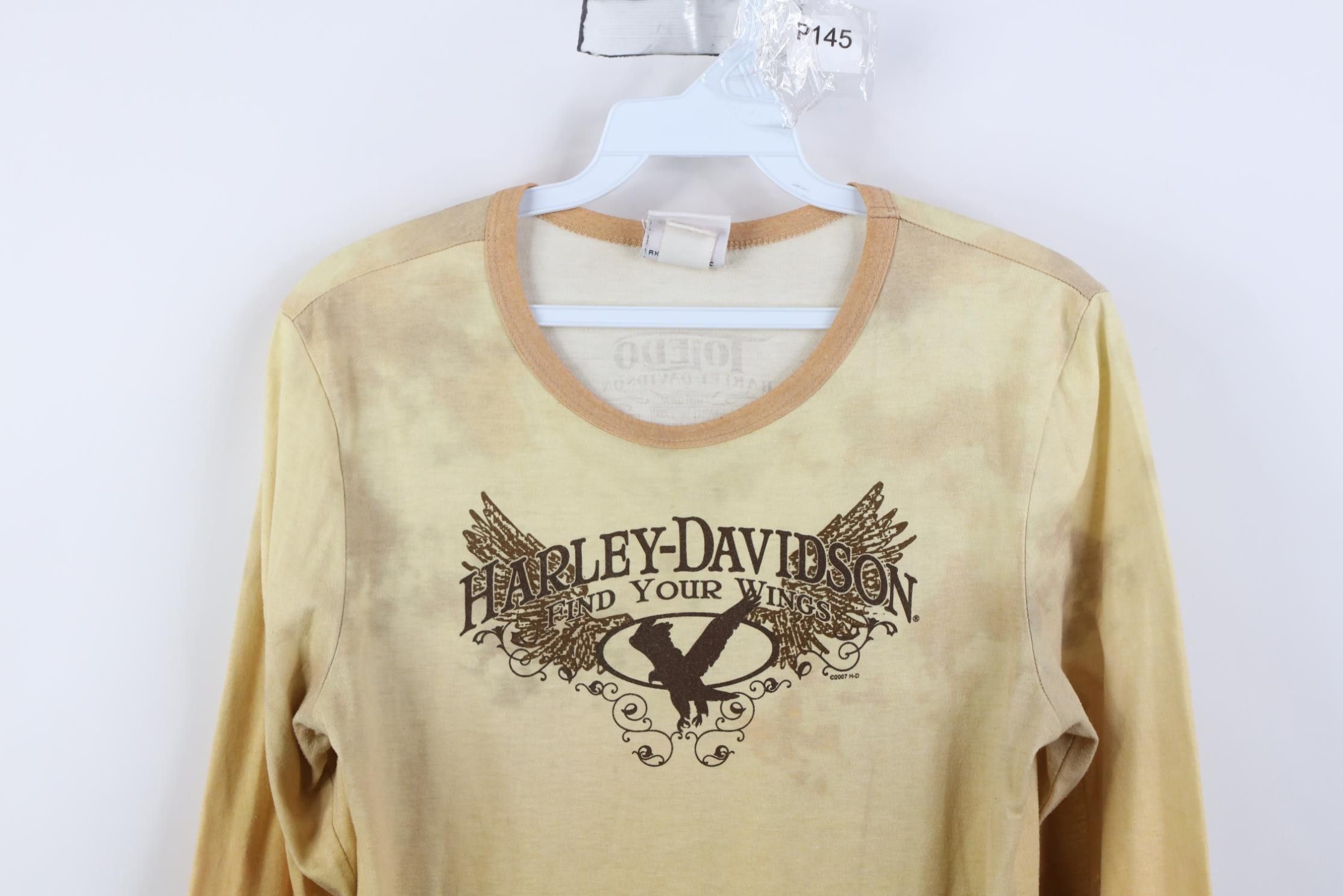 Harley Davidson Vintage Y2K Harley Davidson Flames All Over Print T-Shirt Size M / US 6-8 / IT 42-44 - 2 Thumbnail