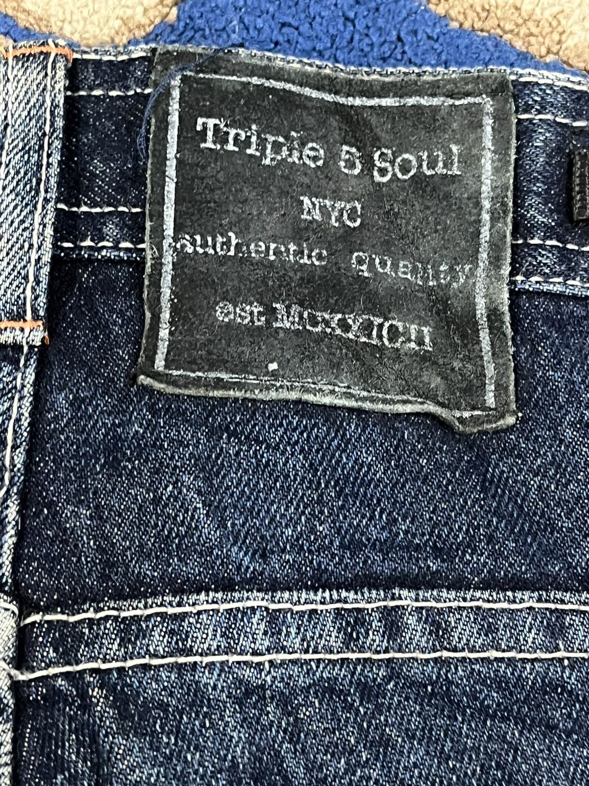 JNCO × Southpole × Triple 5 Soul Vintage Triple 5 NYC Soul Baggy JNCO style Denim Size US 31 - 15 Thumbnail