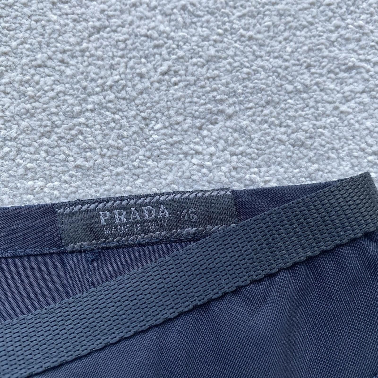 Prada Prada Men’s Technical Backzip Utility Trousers Size 46 Navy Size US 30 / EU 46 - 4 Thumbnail