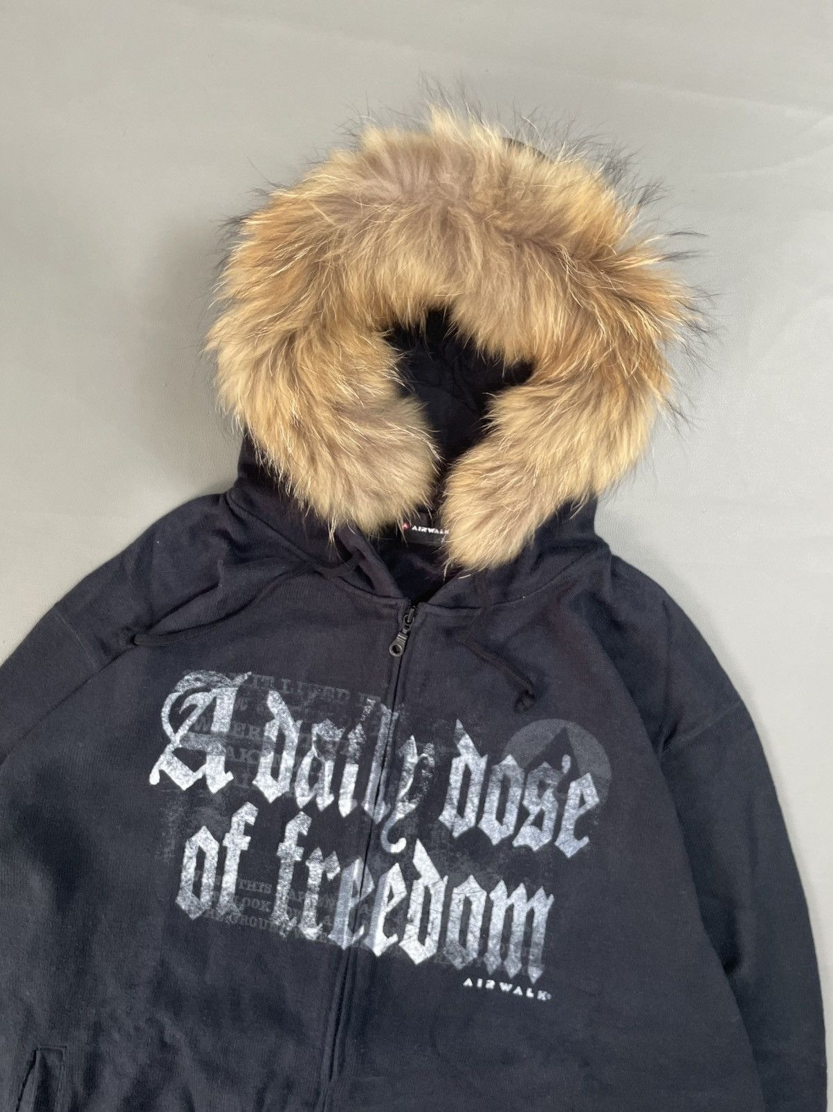 If Six Was Nine Airwalk Gothic Fur Hoodie Zip Ifsix lgb style Size US XXL / EU 58 / 5 - 2 Thumbnail